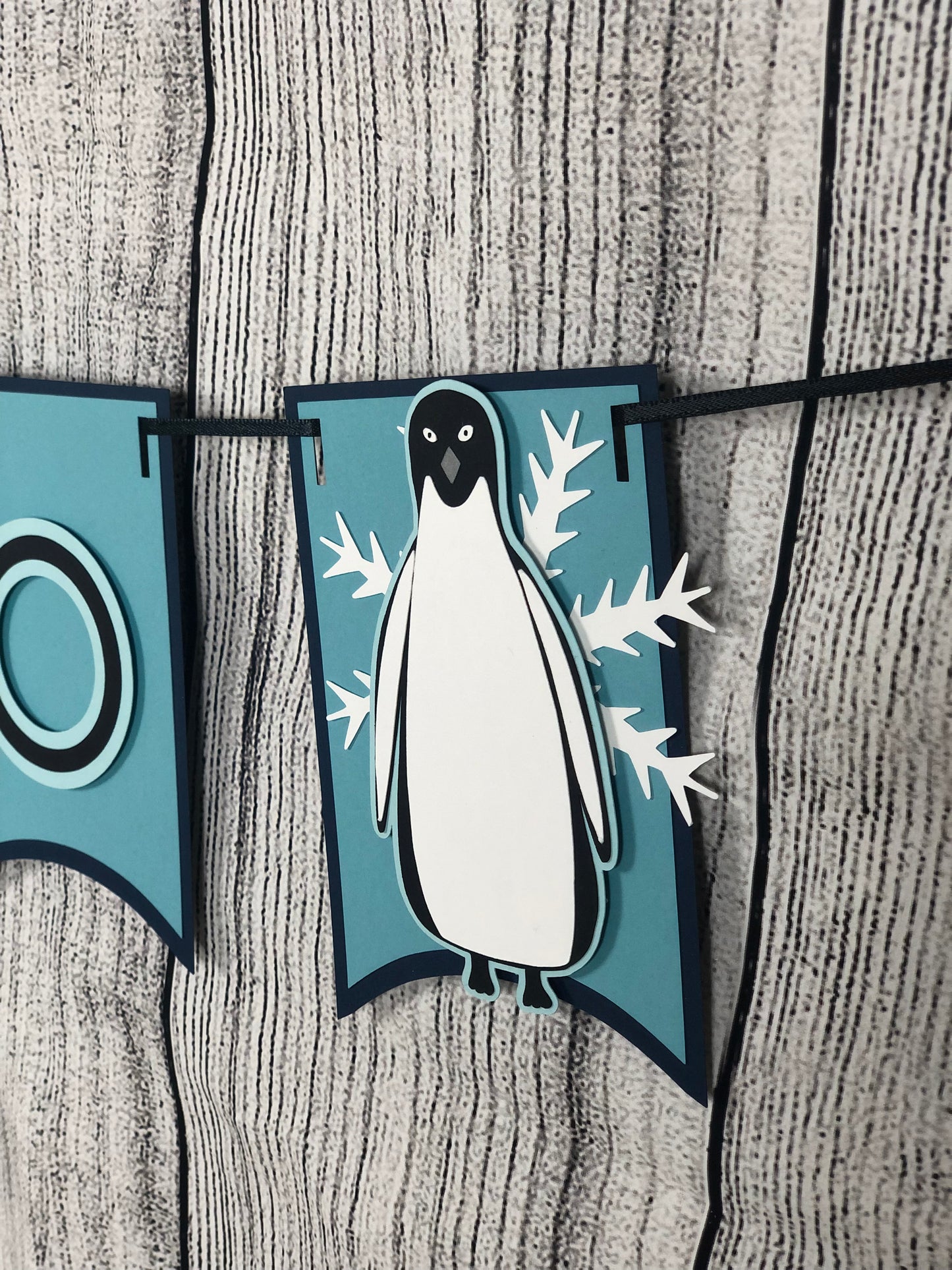 Penguin Party Banner Blue | Penguin Banner | Penguin Garland | Penguin Party