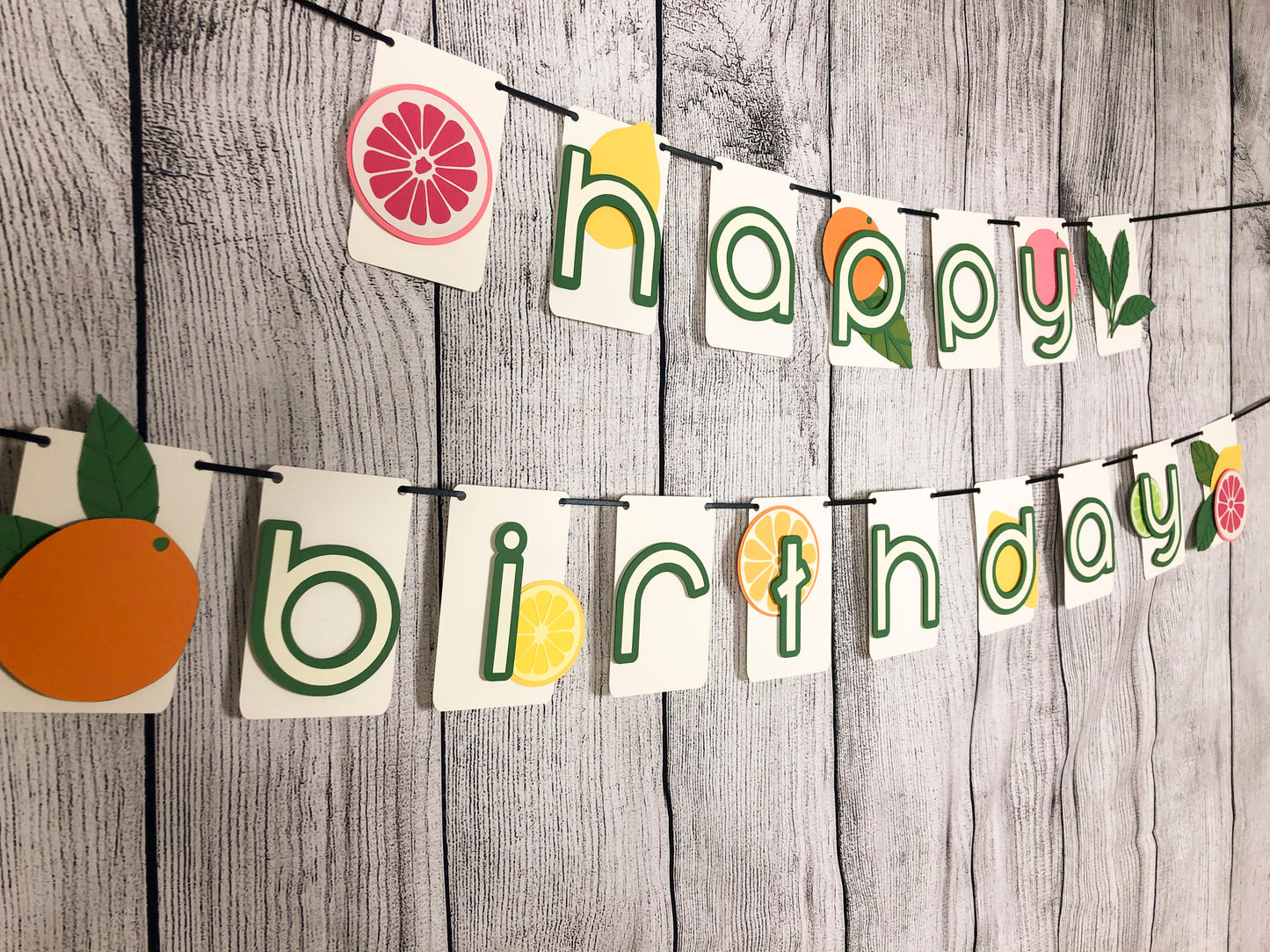 Citrus Party Banner| Lemon Banner | Lemon Garland | Summer Party | Party Decorations