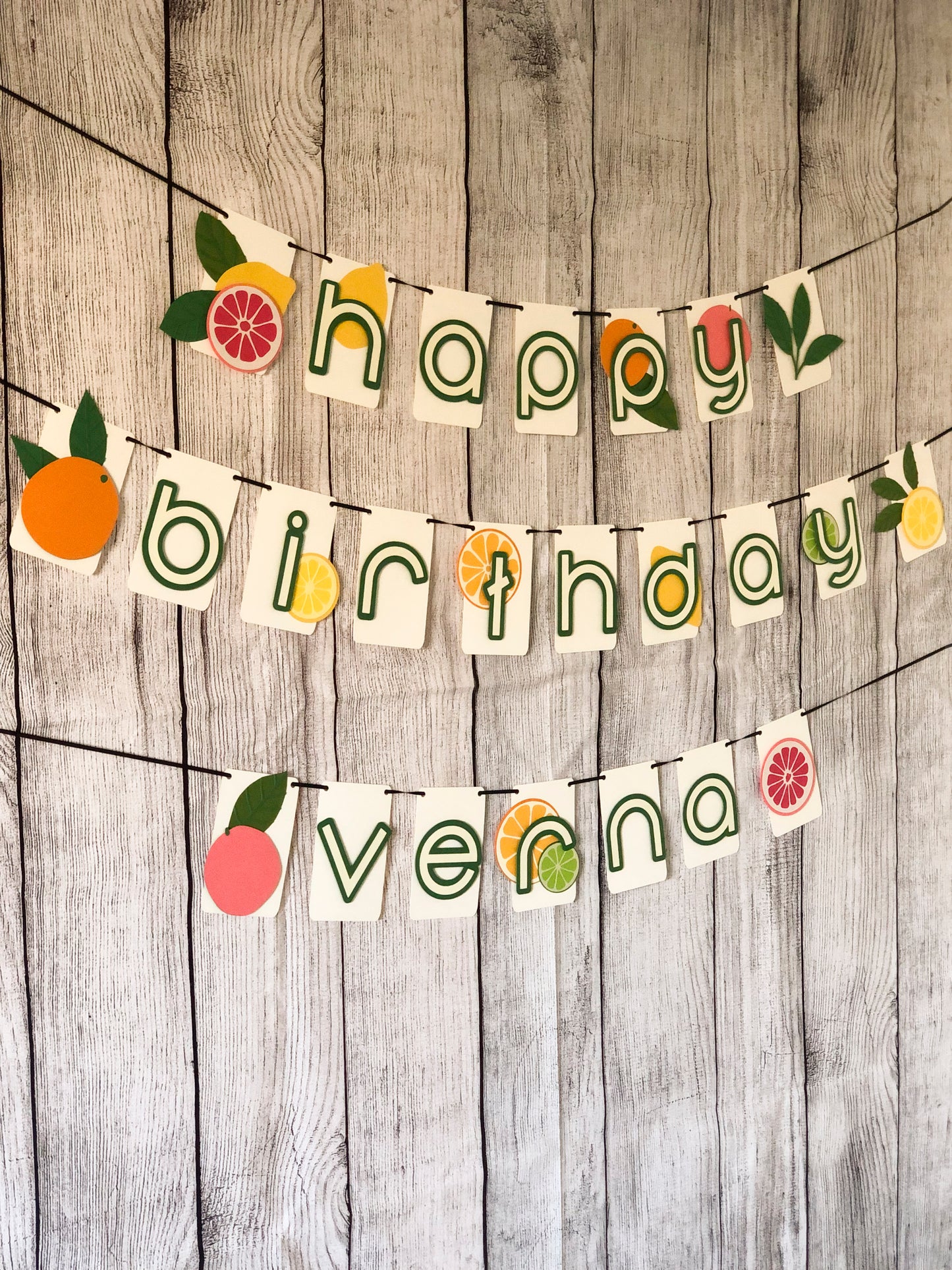 Citrus Party Banner| Lemon Banner | Lemon Garland | Summer Party | Party Decorations