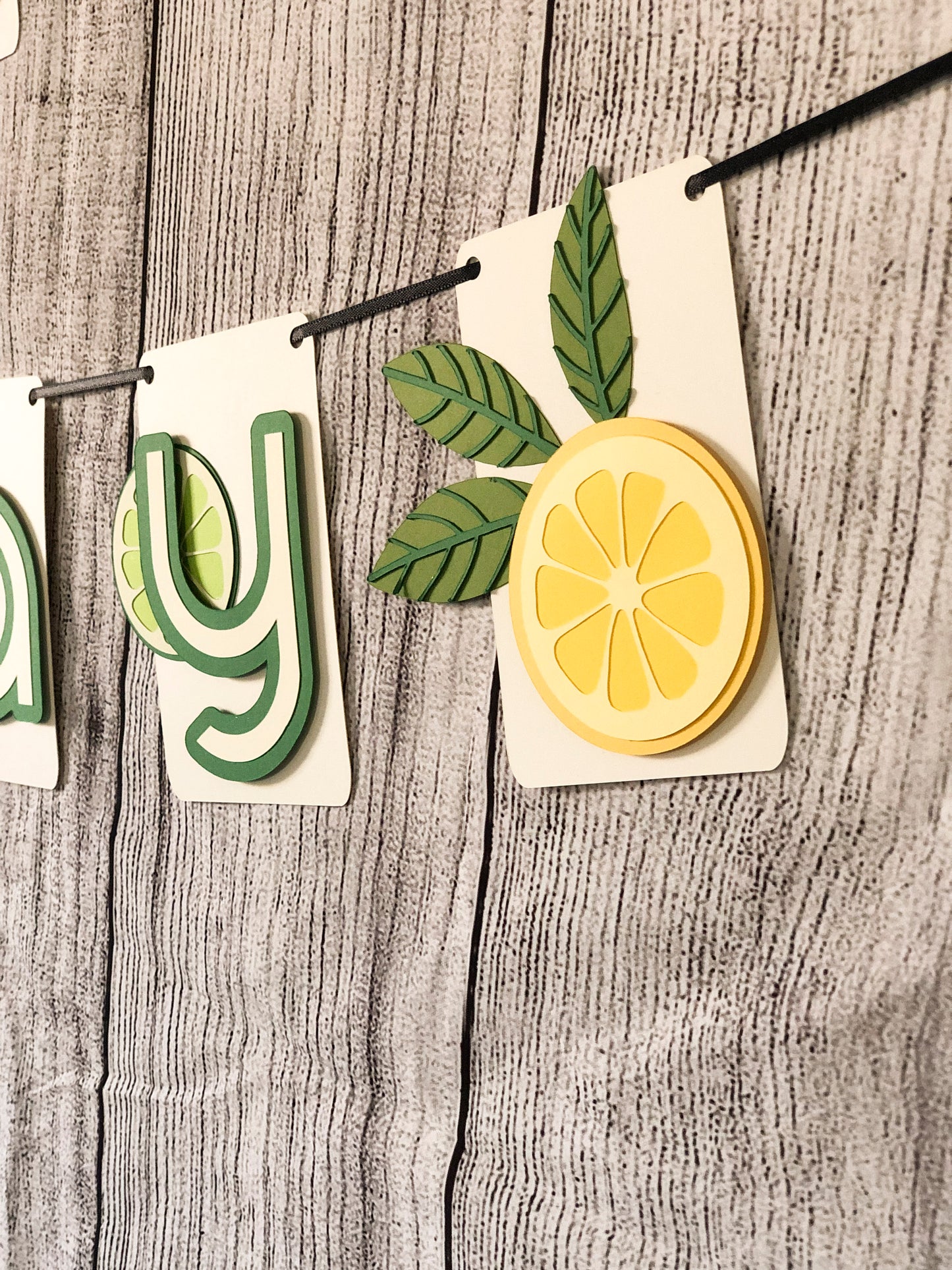 Citrus Party Banner| Lemon Banner | Lemon Garland | Summer Party | Party Decorations