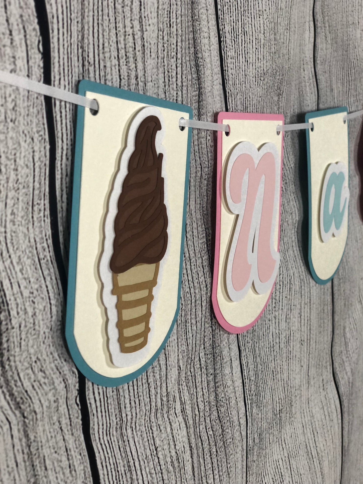 Ice Cream Party Banner | Ice Cream Party | Ice Cream Birthday | Ice Cream Garland