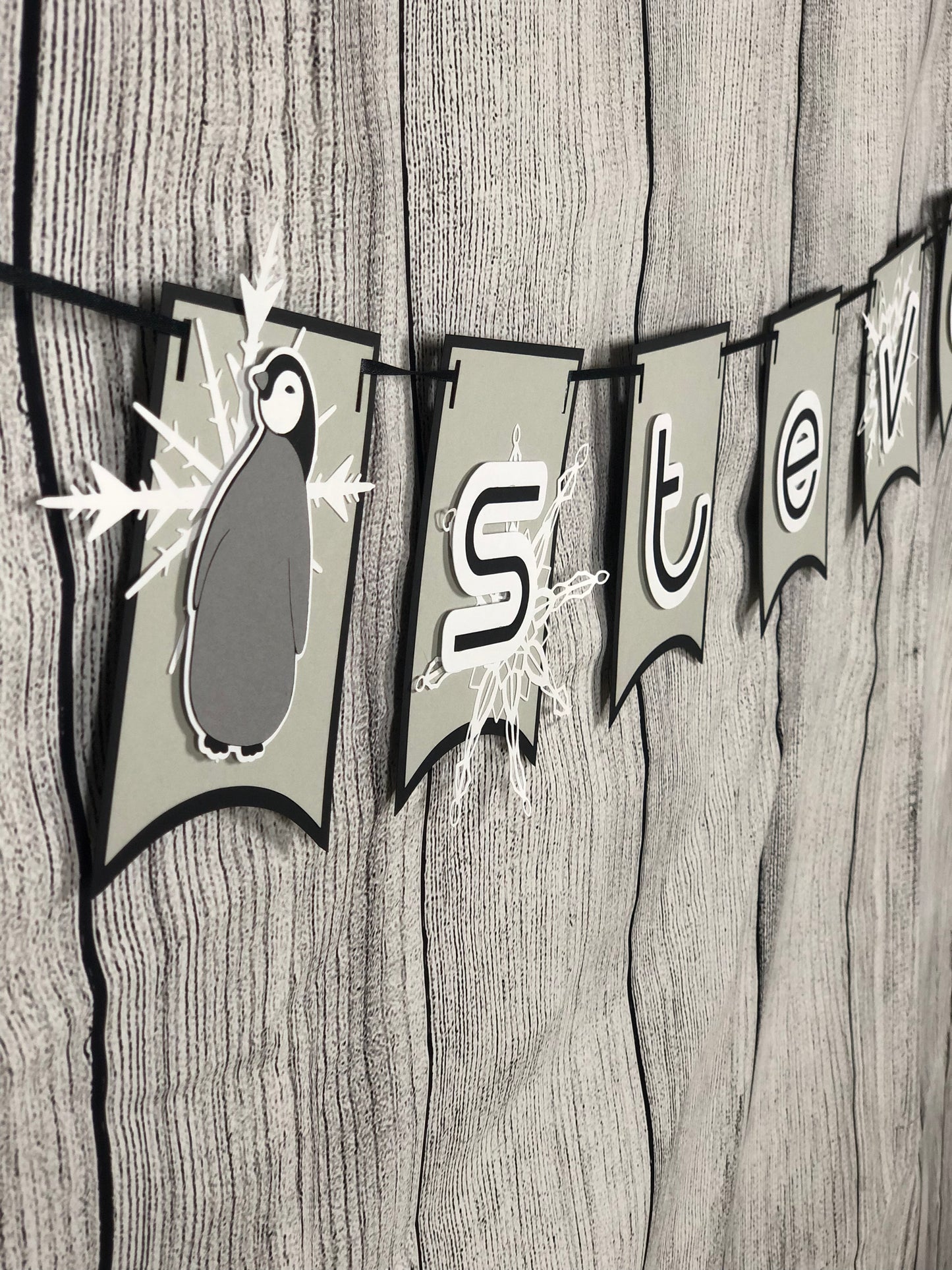 Penguin Party Banner Neutral | Neutral Garland | Penguin Garland | Penguin Birthday