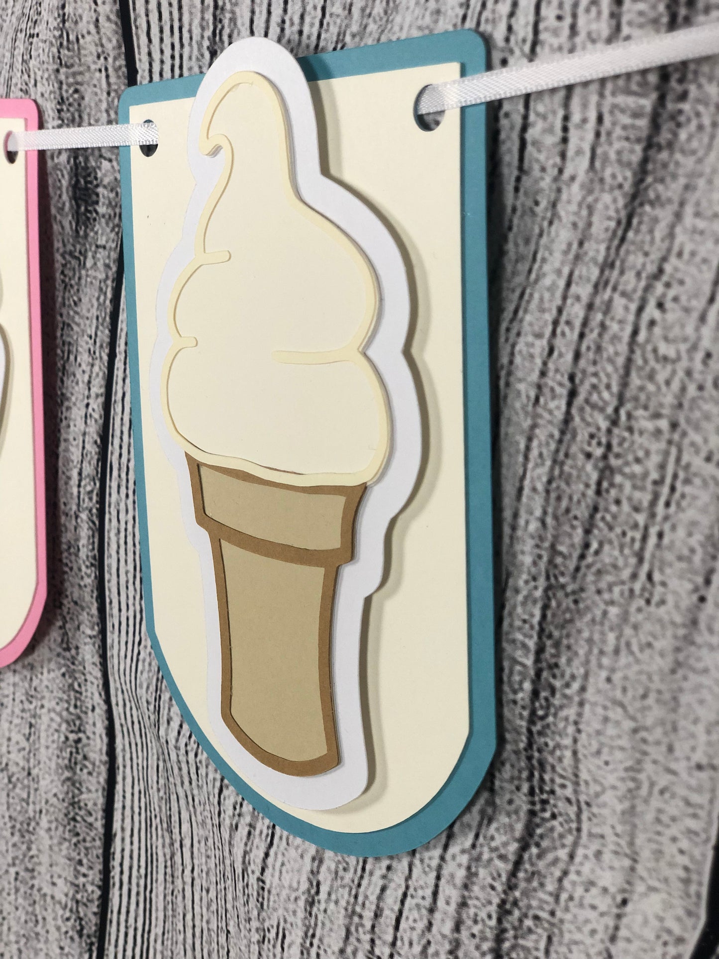 Ice Cream Party Banner | Ice Cream Party | Ice Cream Birthday | Ice Cream Garland