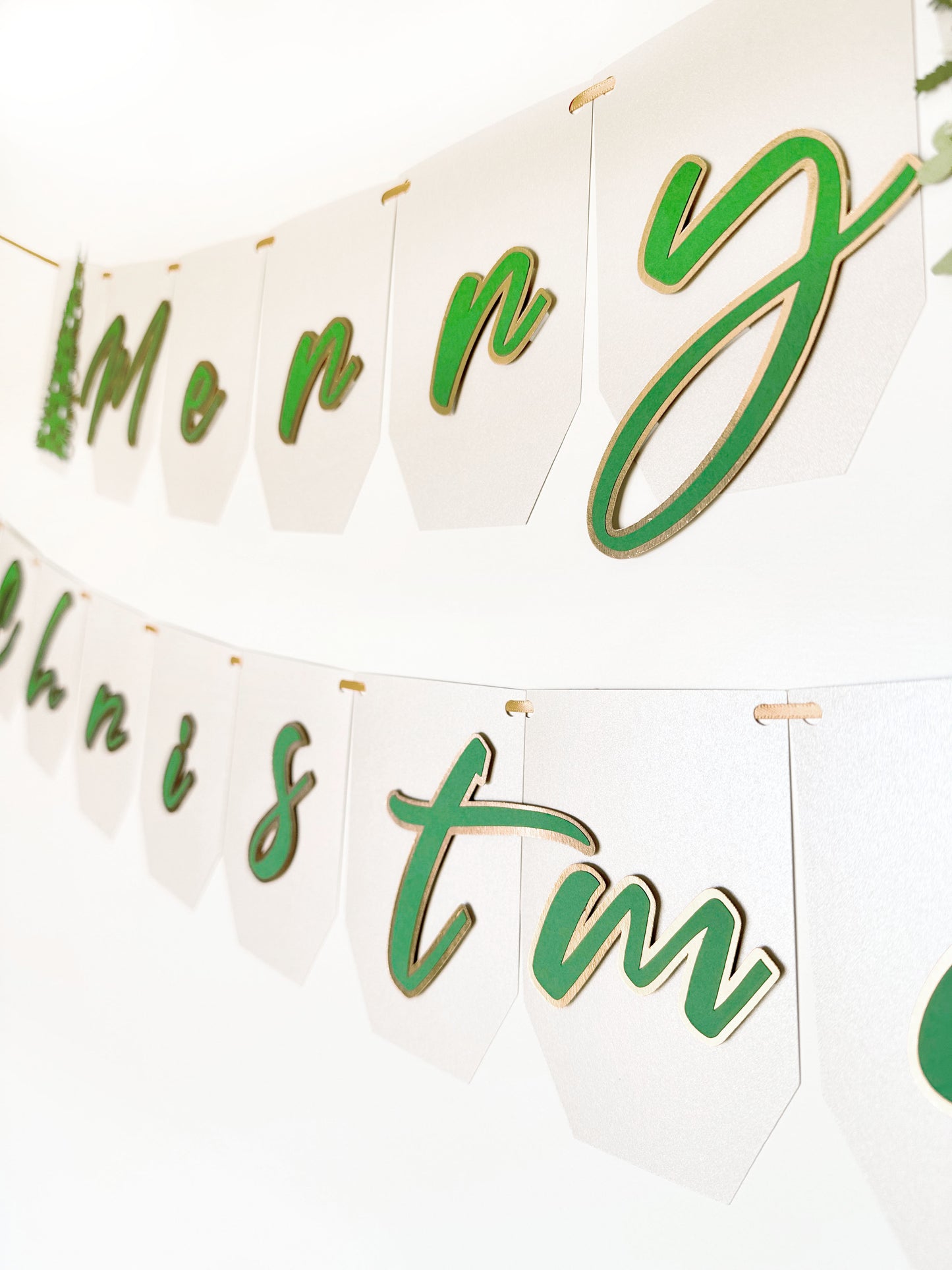 Christmas Tree Garland | Christmas Tree Banner | Merry Christmas| Holiday| Christmas Décor| Christmas Party | Holiday Party | Christmas Tree