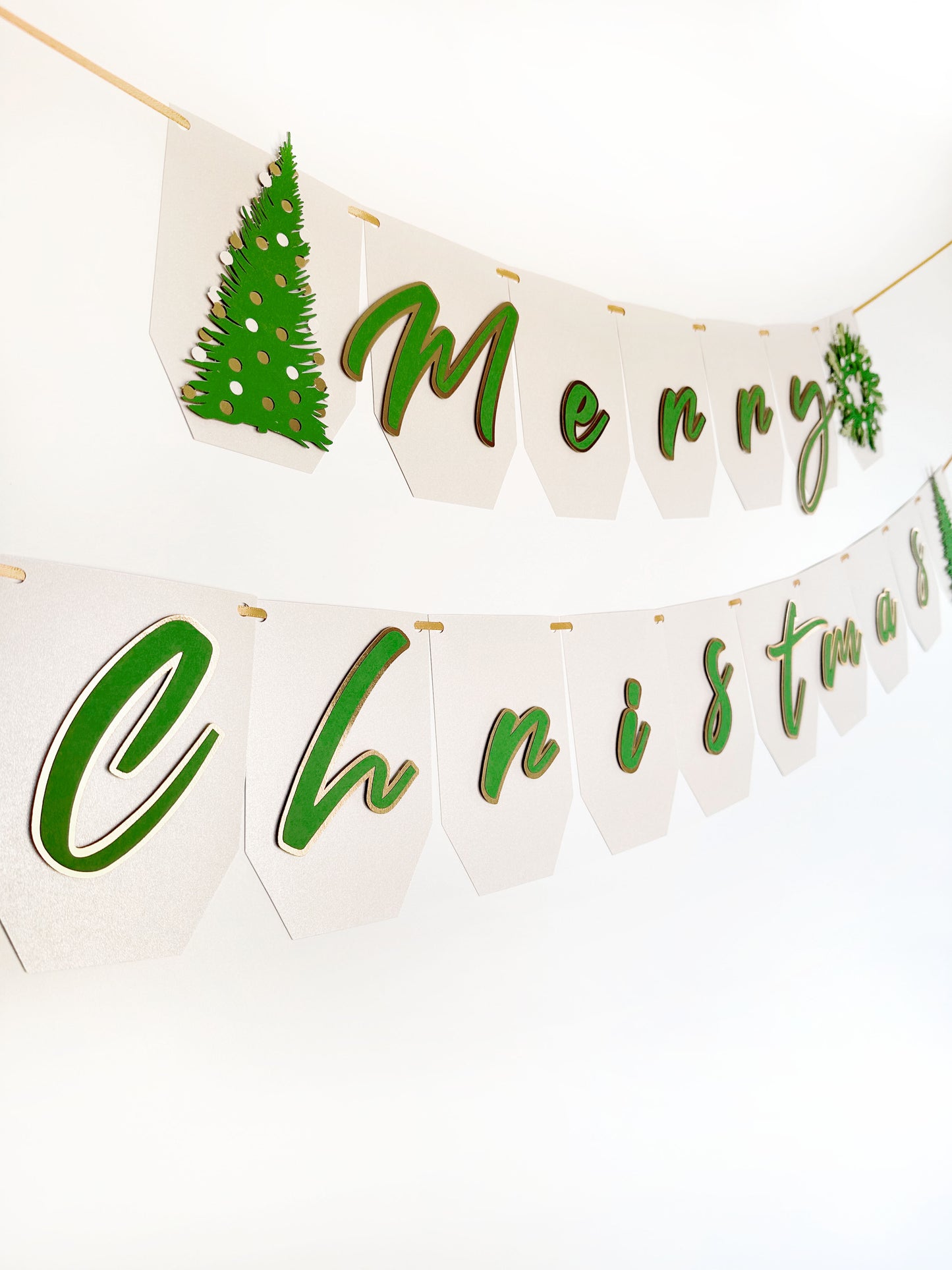 Christmas Tree Garland | Christmas Tree Banner | Merry Christmas| Holiday| Christmas Décor| Christmas Party | Holiday Party | Christmas Tree