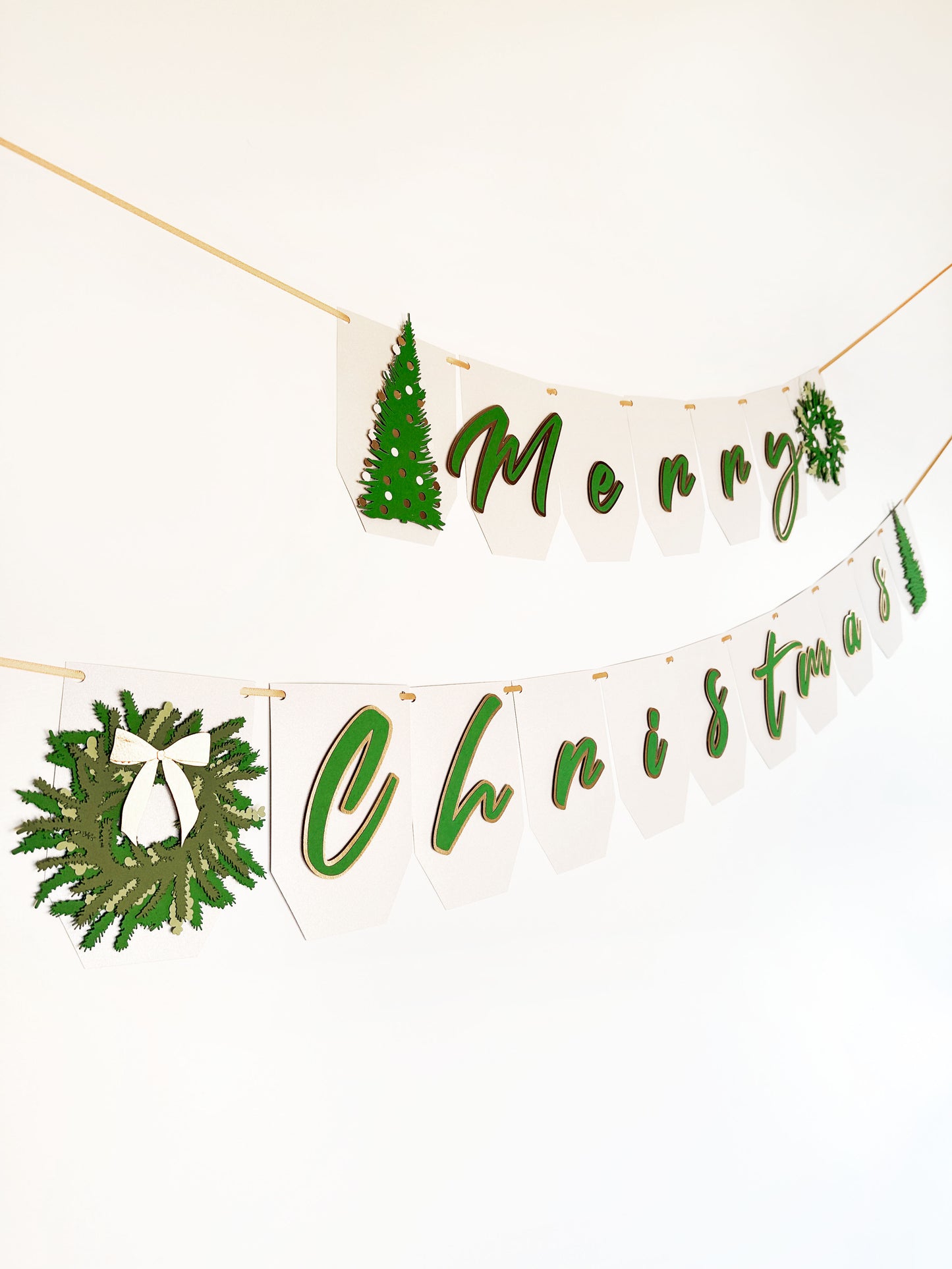 Christmas Tree Garland | Christmas Tree Banner | Merry Christmas| Holiday| Christmas Décor| Christmas Party | Holiday Party | Christmas Tree