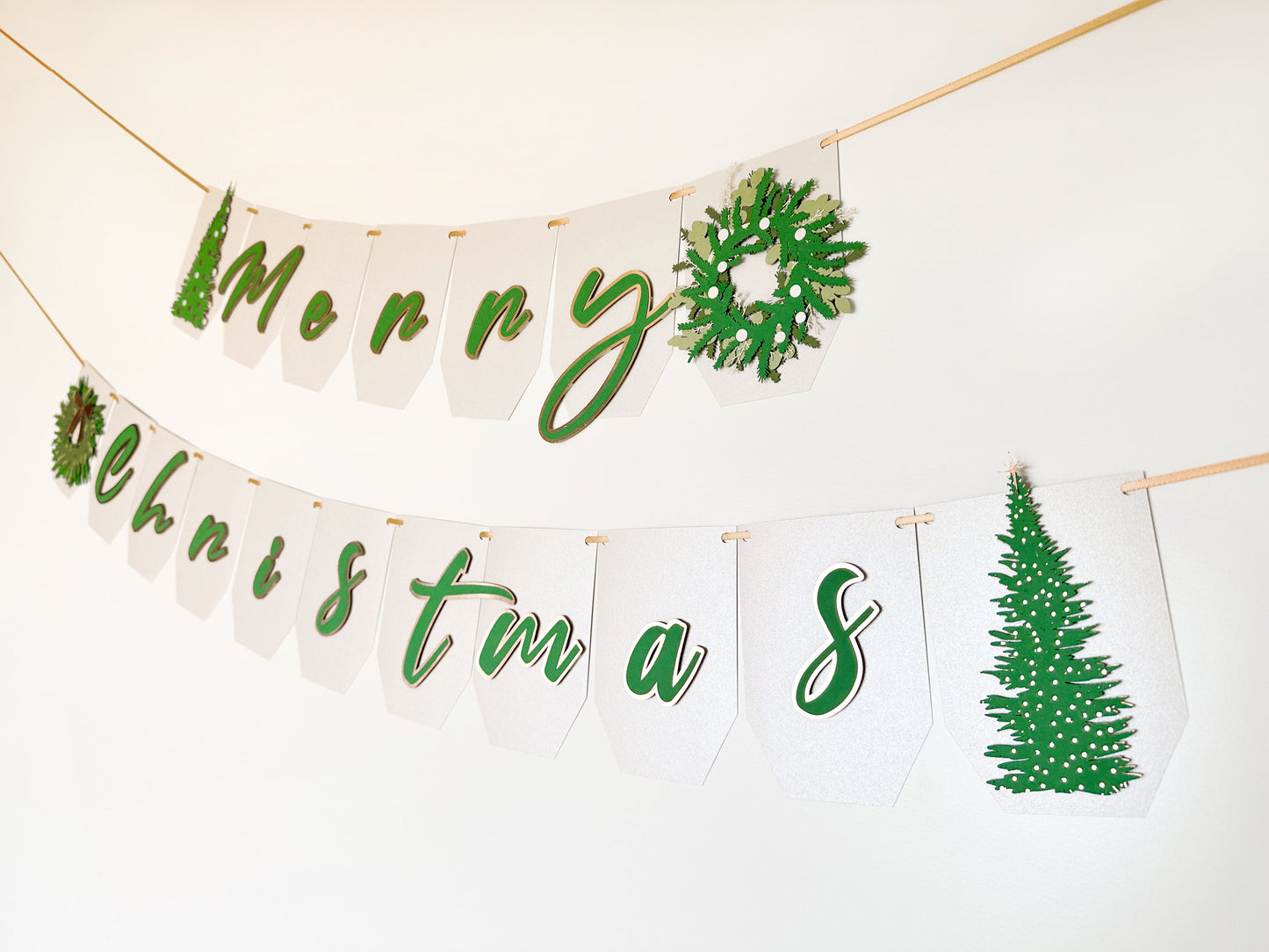 Christmas Tree Garland | Christmas Tree Banner | Merry Christmas| Holiday| Christmas Décor| Christmas Party | Holiday Party | Christmas Tree