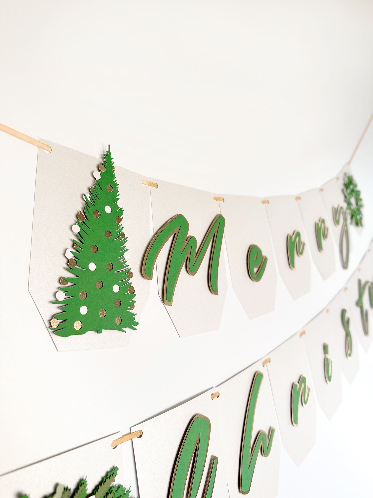 Christmas Tree Garland | Christmas Tree Banner | Merry Christmas| Holiday| Christmas Décor| Christmas Party | Holiday Party | Christmas Tree