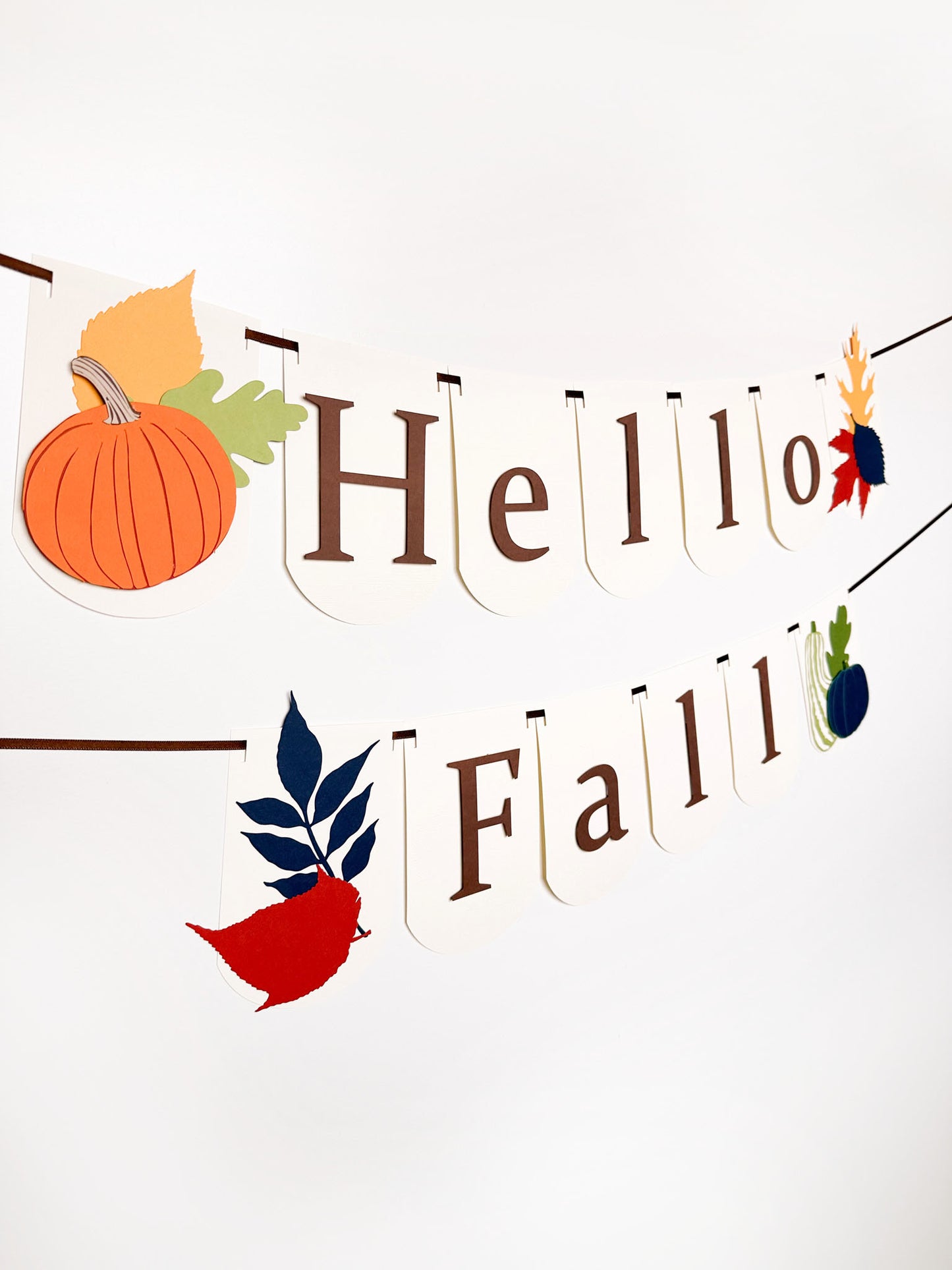 Autumn Party Garland | Hello Fall | Thanksgiving | Autumn Banner | Pumpkin | Gourd | Squash | Thanksgiving Banner | Birthday | Fall Event