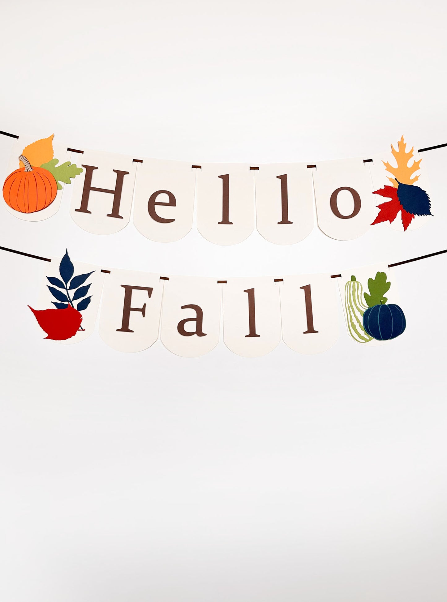 Autumn Party Garland | Hello Fall | Thanksgiving | Autumn Banner | Pumpkin | Gourd | Squash | Thanksgiving Banner | Birthday | Fall Event