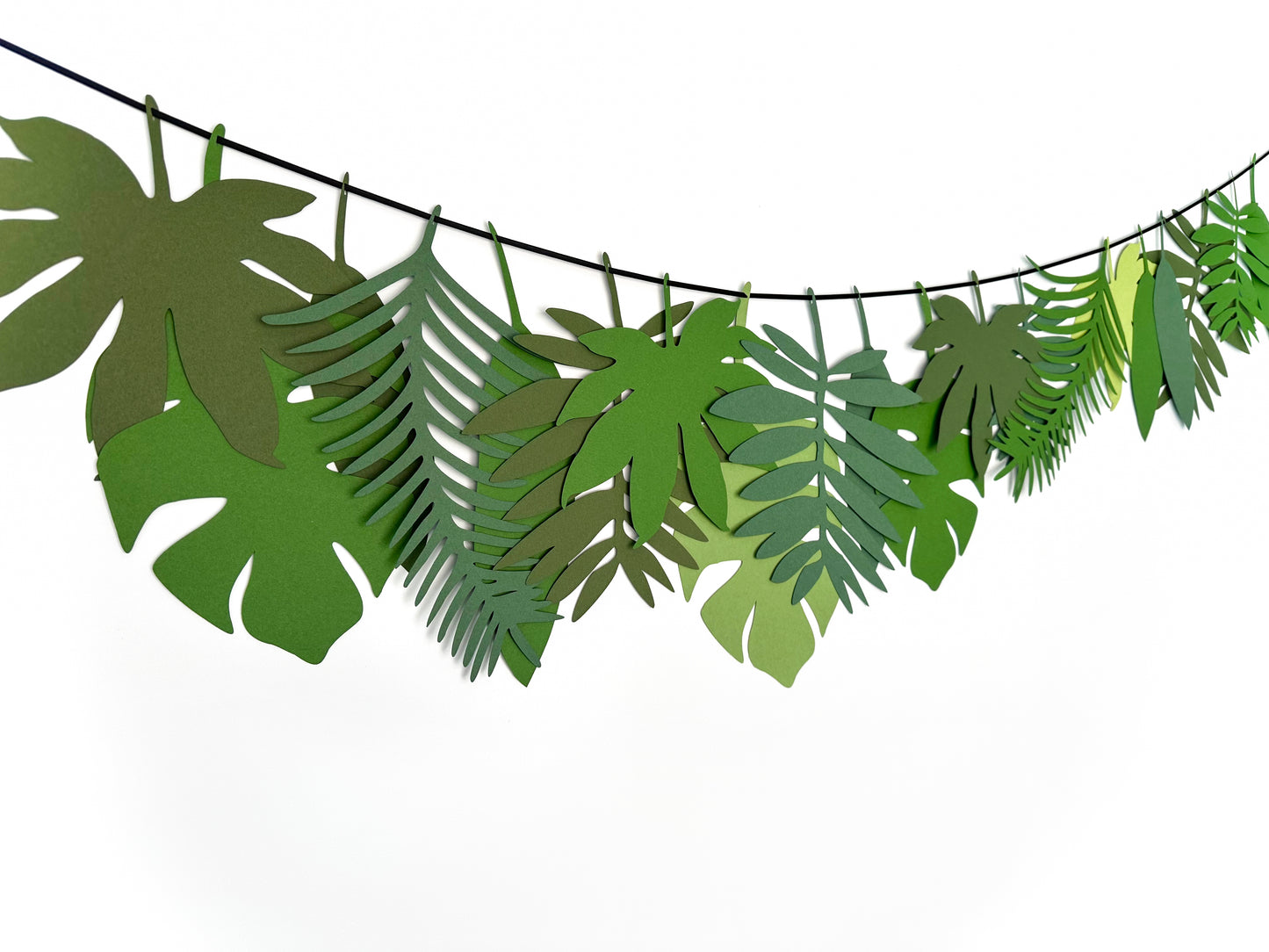 Tropical Leaves Banner | Tropical Leaves | Leaf Garland | Luau Banner