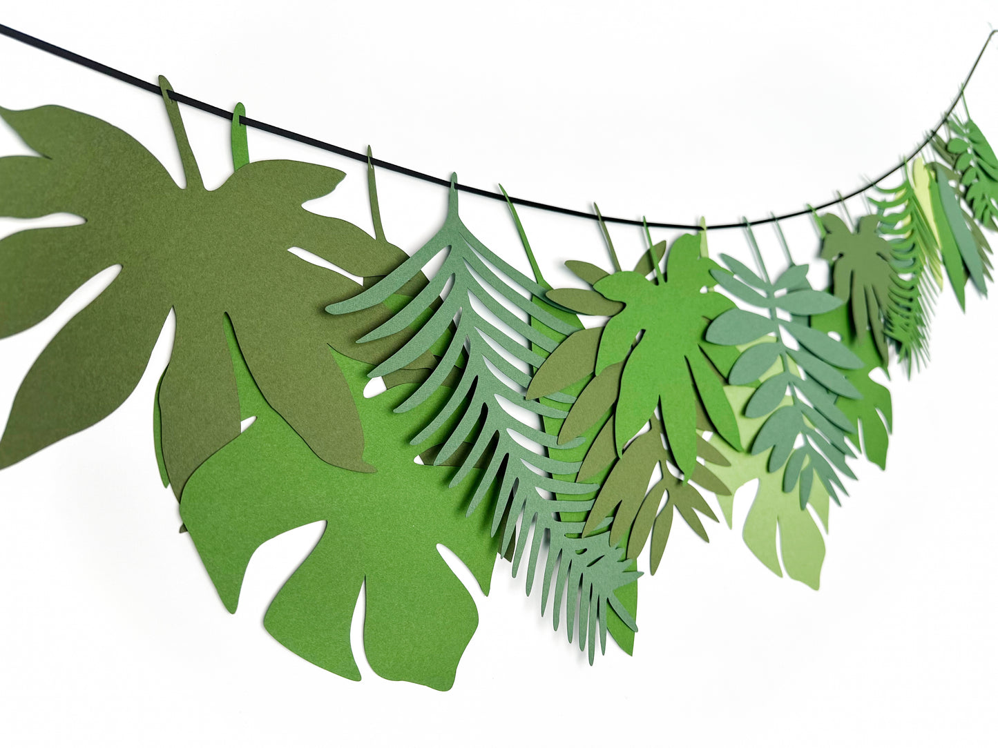 Tropical Leaves Banner | Tropical Leaves | Leaf Garland | Luau Banner