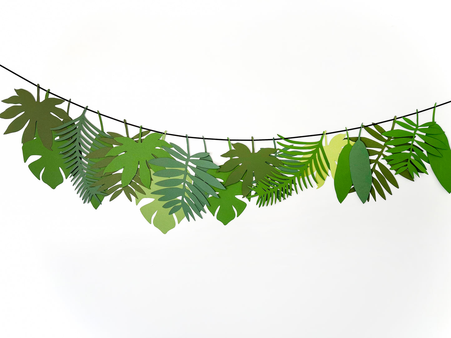 Tropical Leaves Banner | Tropical Leaves | Leaf Garland | Luau Banner