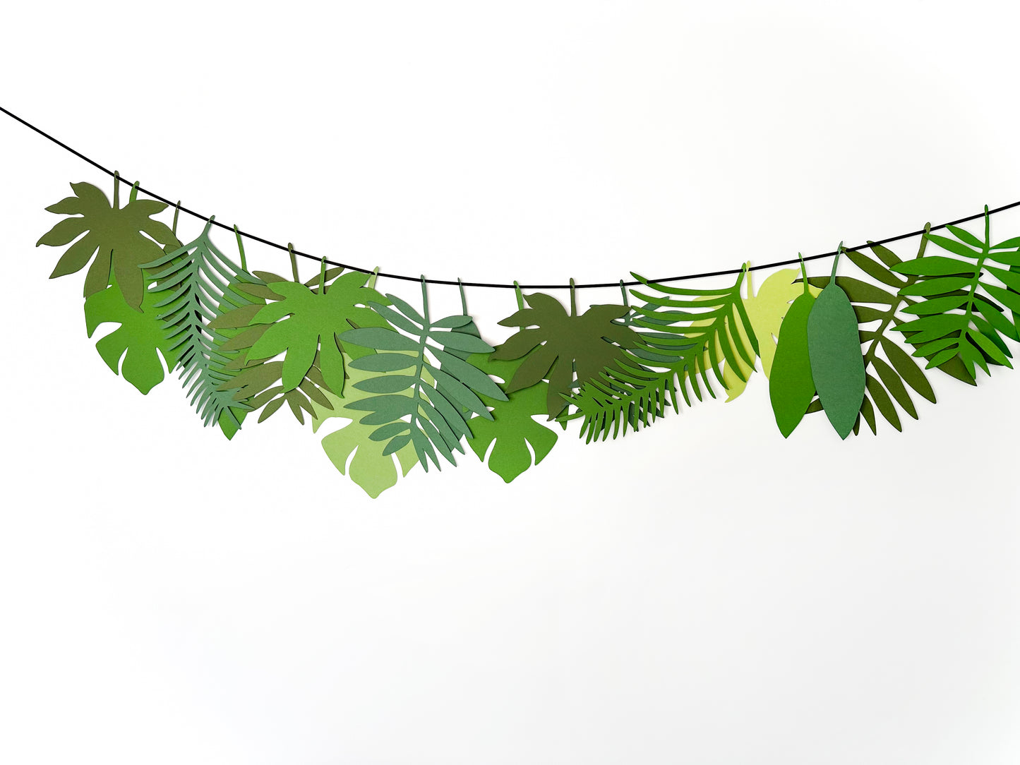 Tropical Leaves Banner | Tropical Leaves | Leaf Garland | Luau Banner