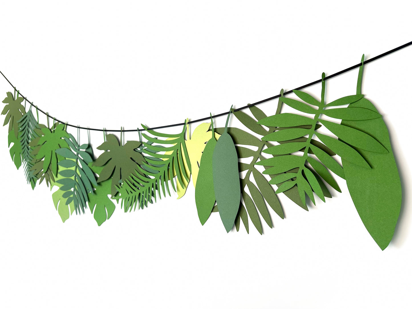 Tropical Leaves Banner | Tropical Leaves | Leaf Garland | Luau Banner