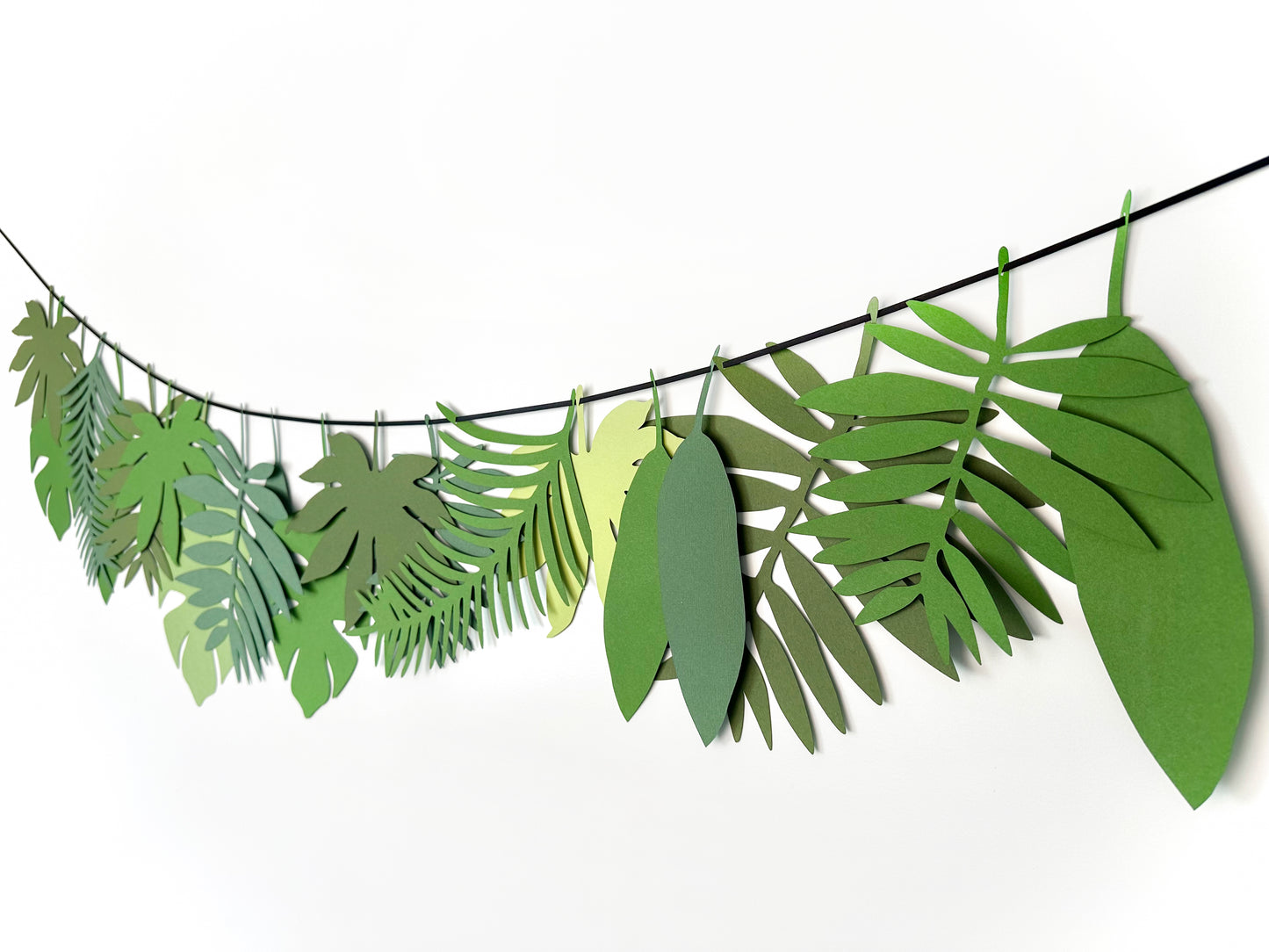 Tropical Leaves Banner | Tropical Leaves | Leaf Garland | Luau Banner