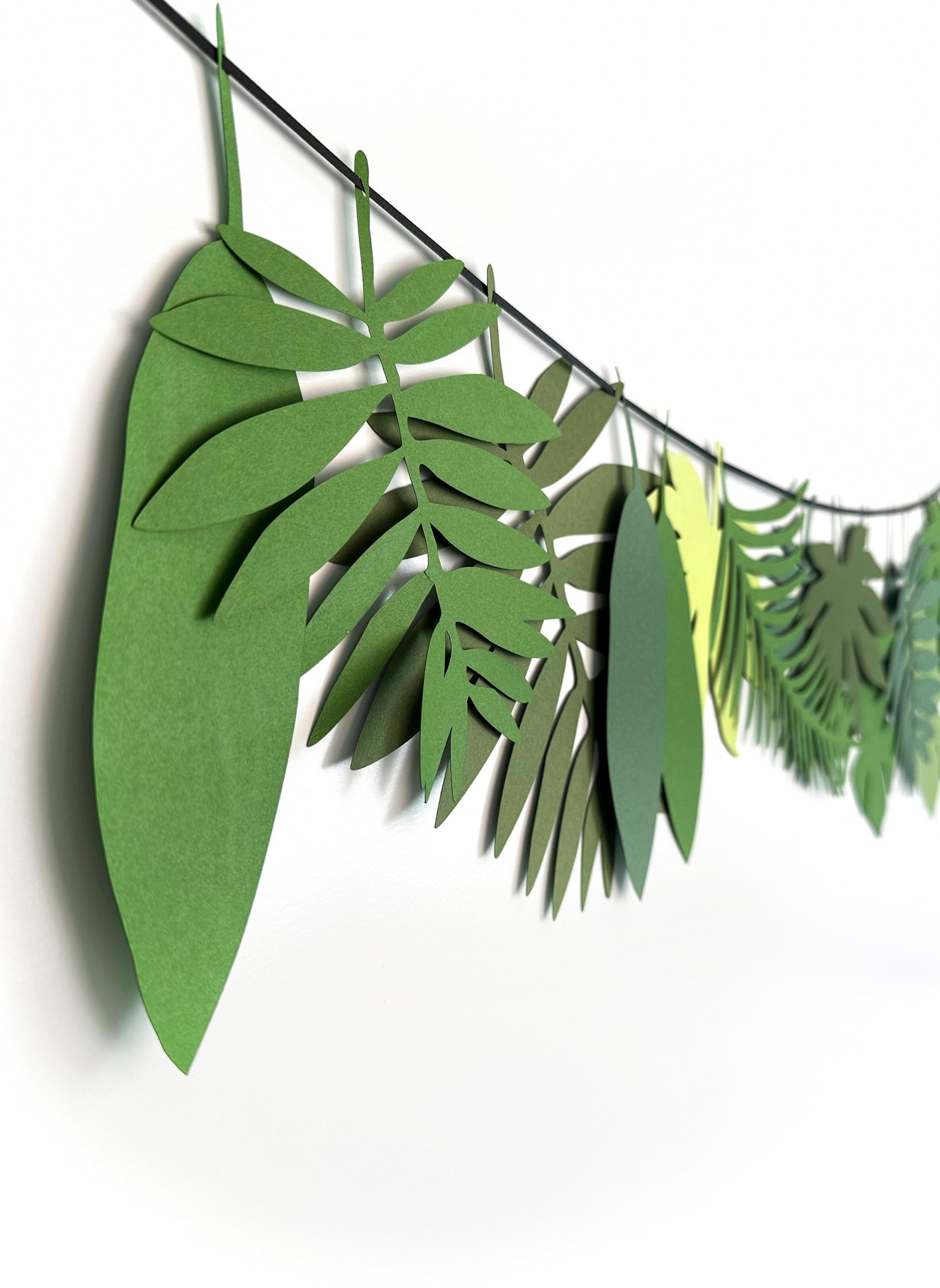 Tropical Leaves Banner | Tropical Leaves | Leaf Garland | Luau Banner