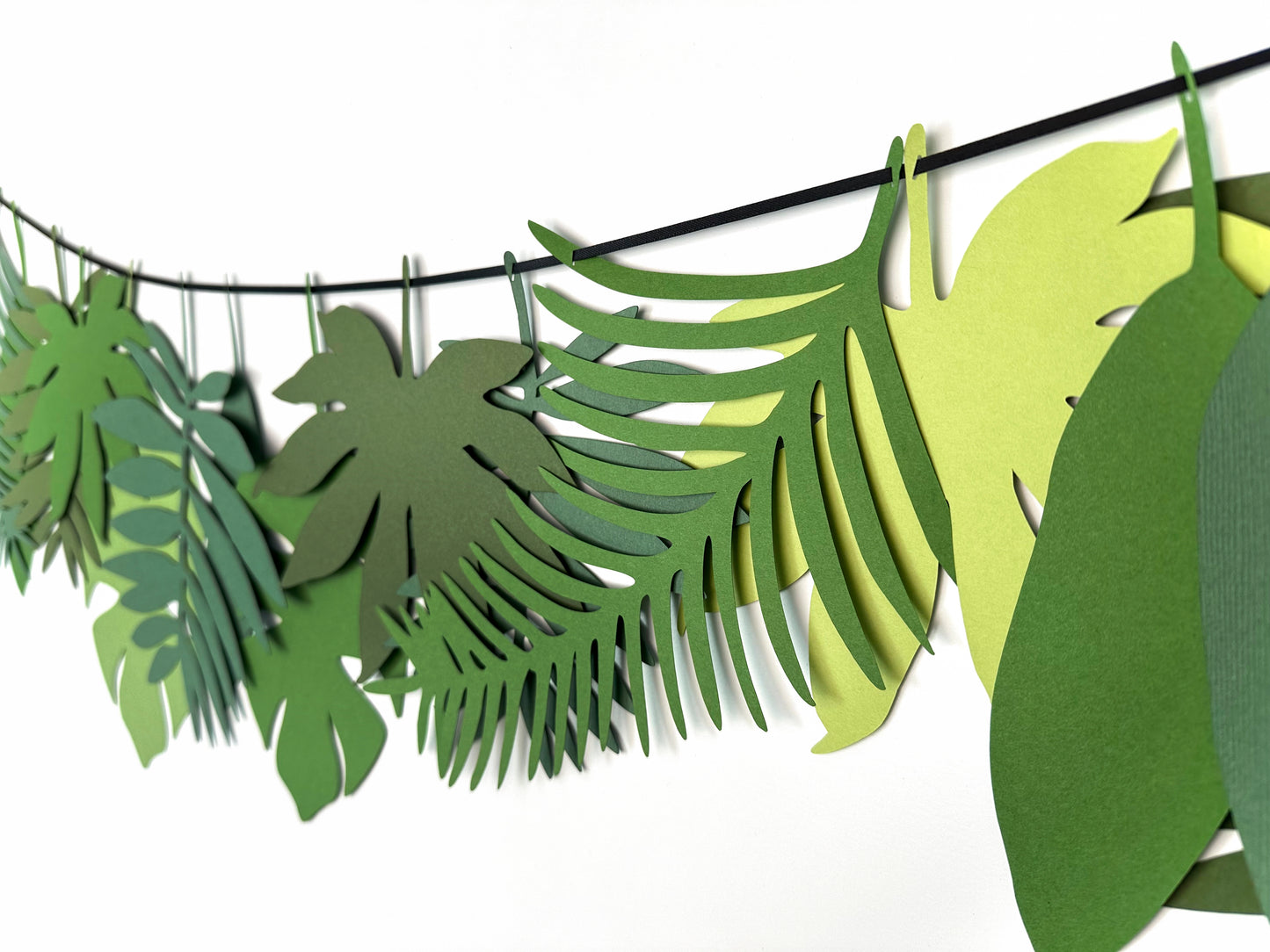 Tropical Leaves Banner | Tropical Leaves | Leaf Garland | Luau Banner