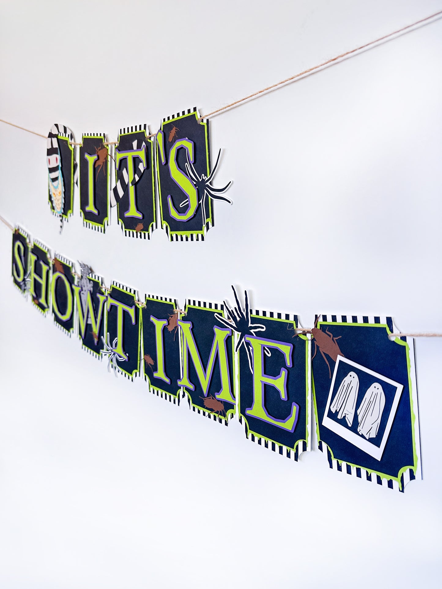 Showtime Party Banner | Beetle Party | Showtime Banner | Halloween Party | Spooky | Halloween Decoration | Juice | Creepy | October