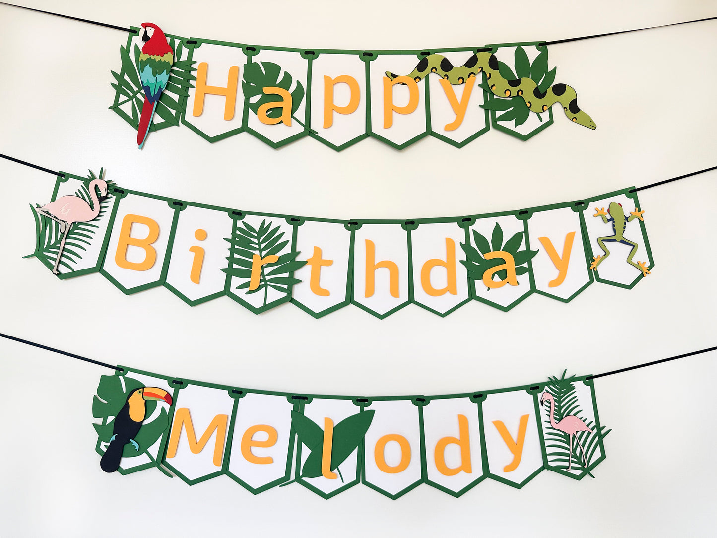 Jungle Rainforest Party Banner | Rainforest Banner | Jungle Banner | Luau | Tropical Garland