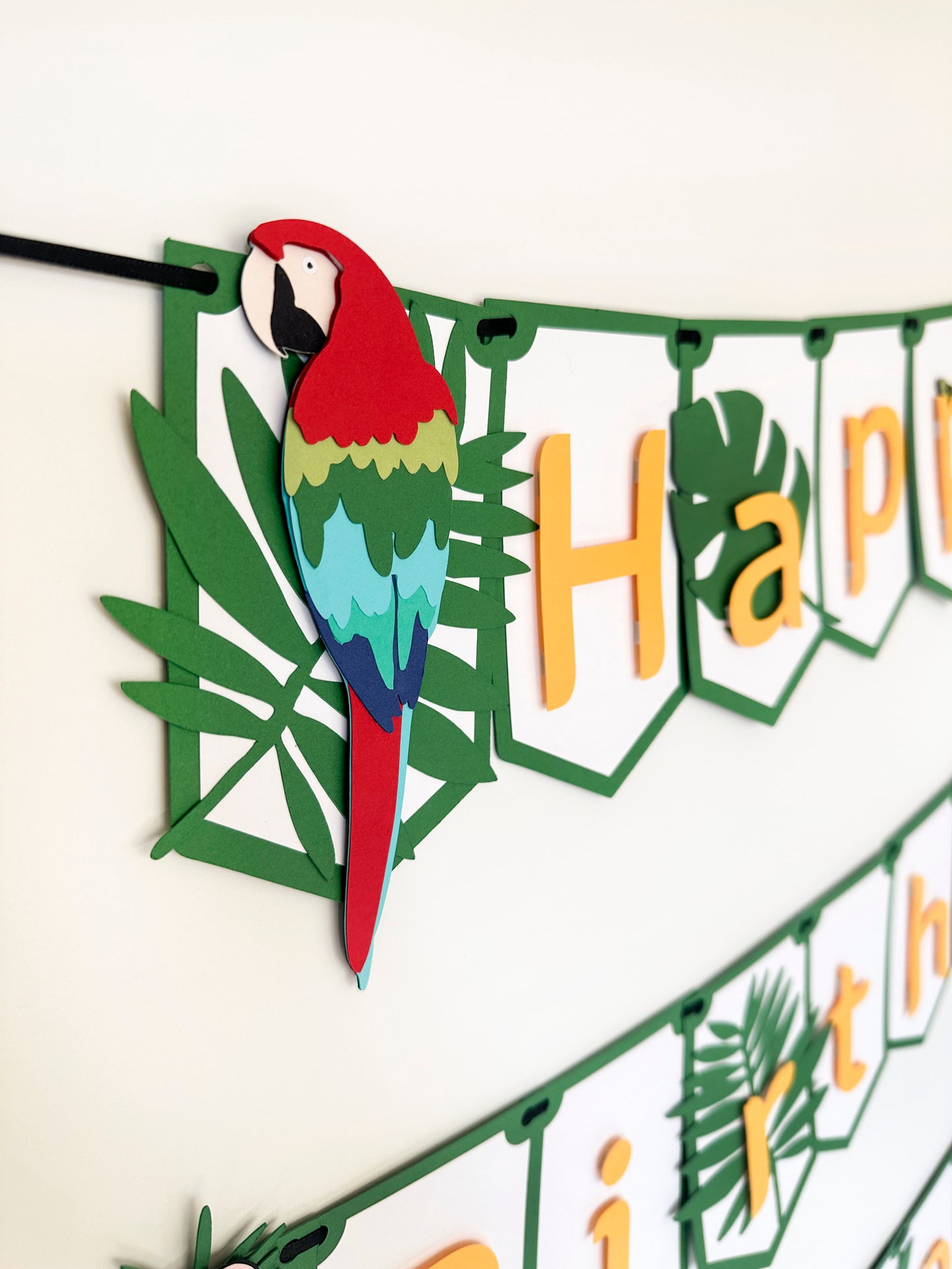 Jungle Rainforest Party Banner | Rainforest Banner | Jungle Banner | Luau | Tropical Garland