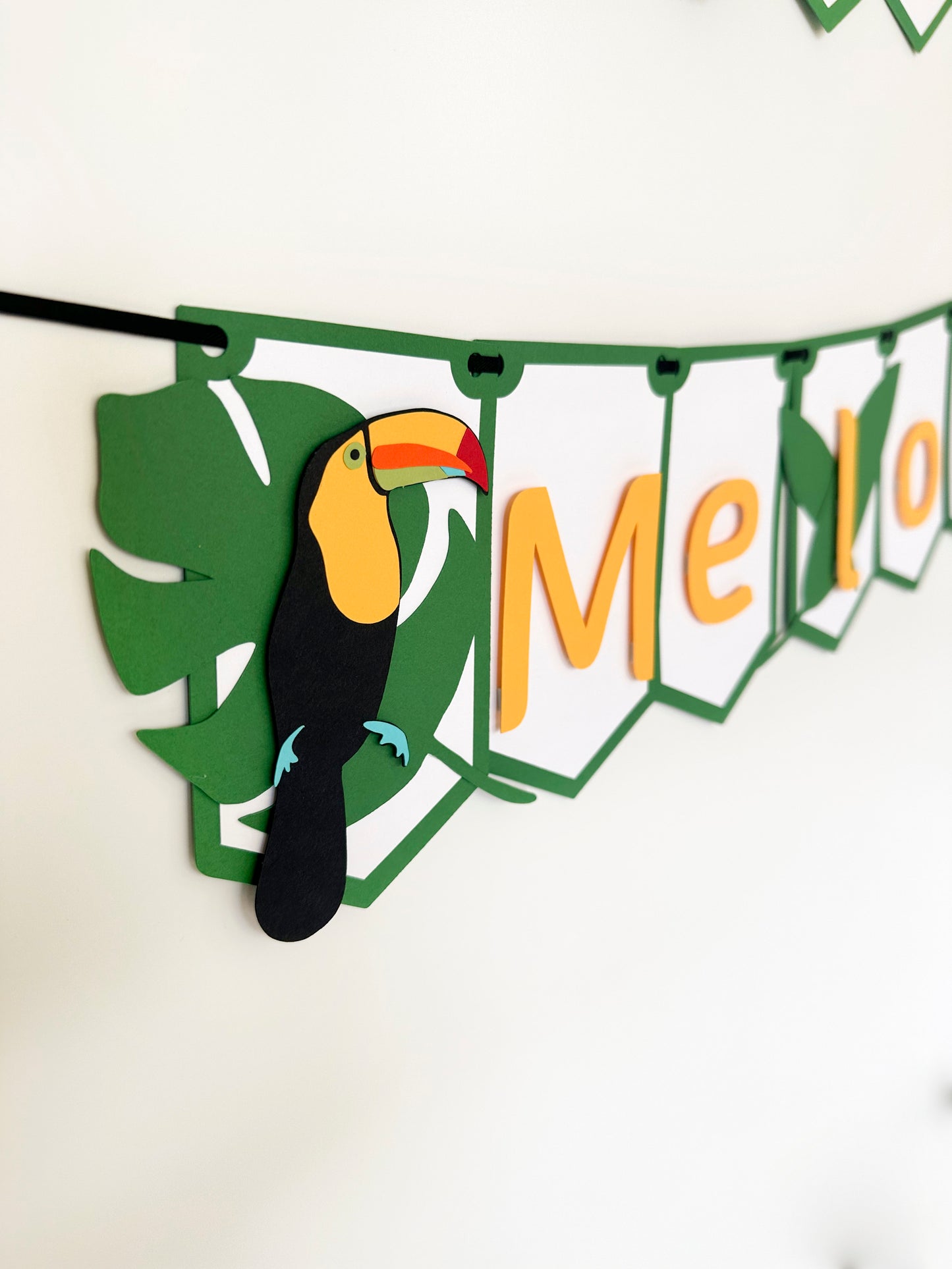 Jungle Rainforest Party Banner | Rainforest Banner | Jungle Banner | Luau | Tropical Garland