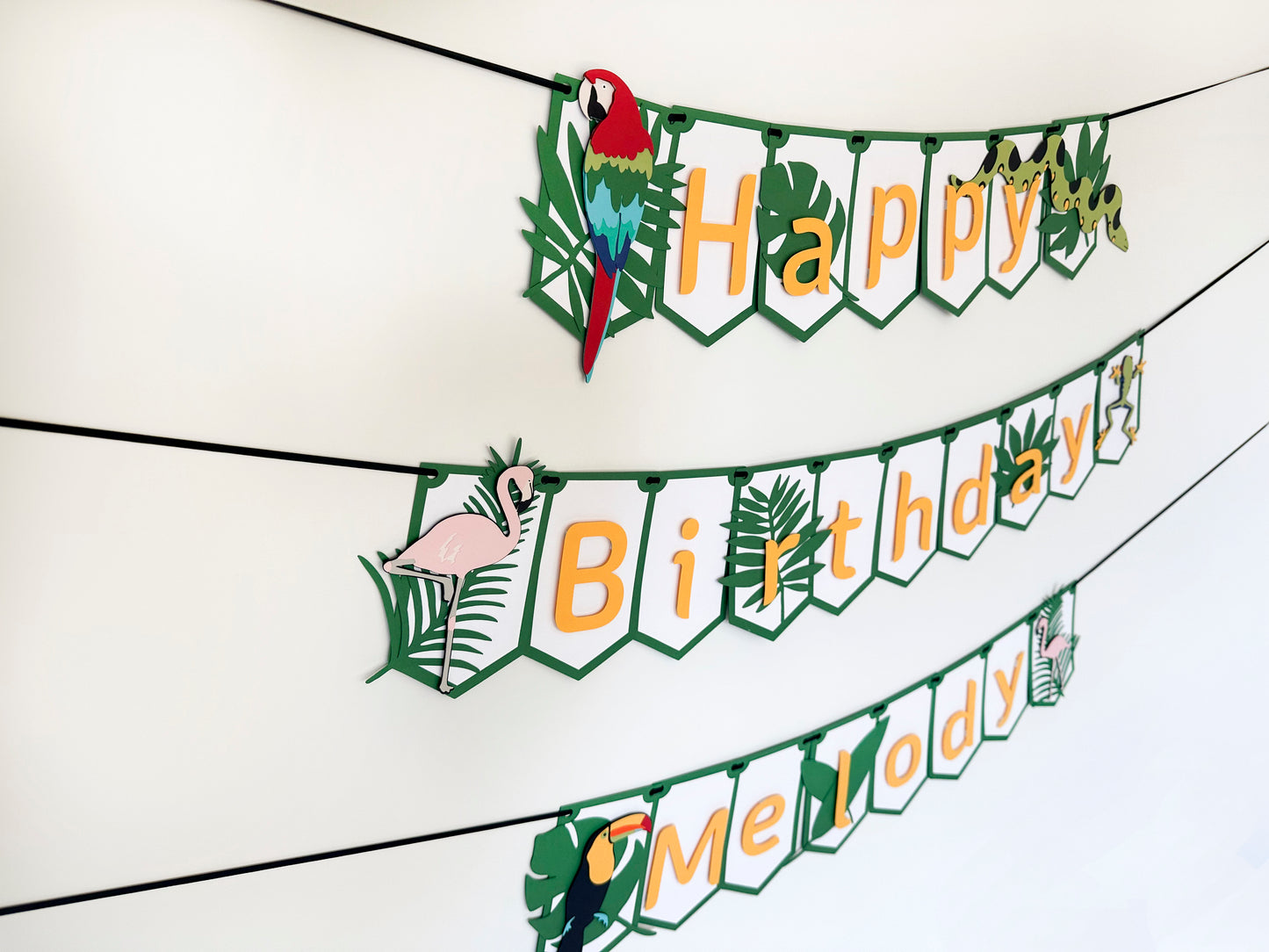 Jungle Rainforest Party Banner | Rainforest Banner | Jungle Banner | Luau | Tropical Garland