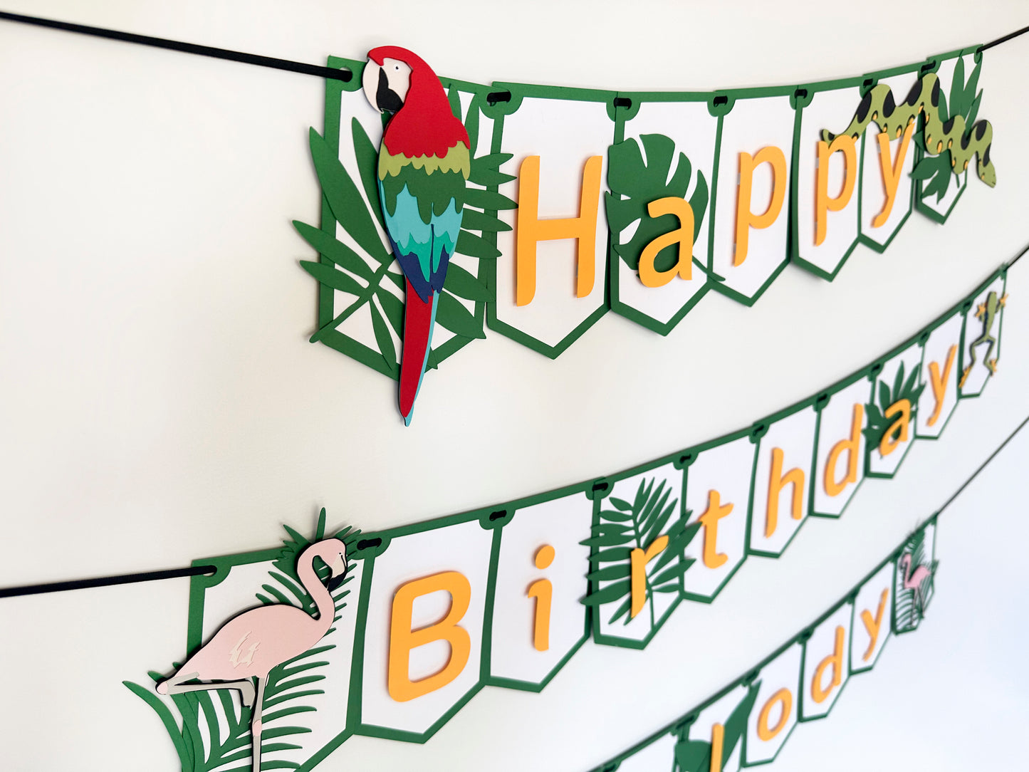 Jungle Rainforest Party Banner | Rainforest Banner | Jungle Banner | Luau | Tropical Garland