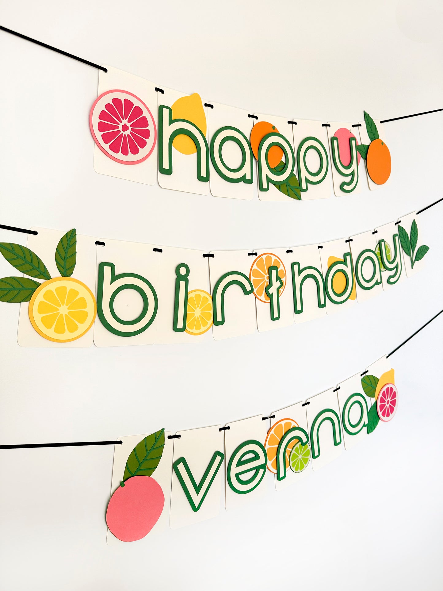 Citrus Party Banner| Lemon Banner | Lemon Garland | Summer Party | Party Decorations