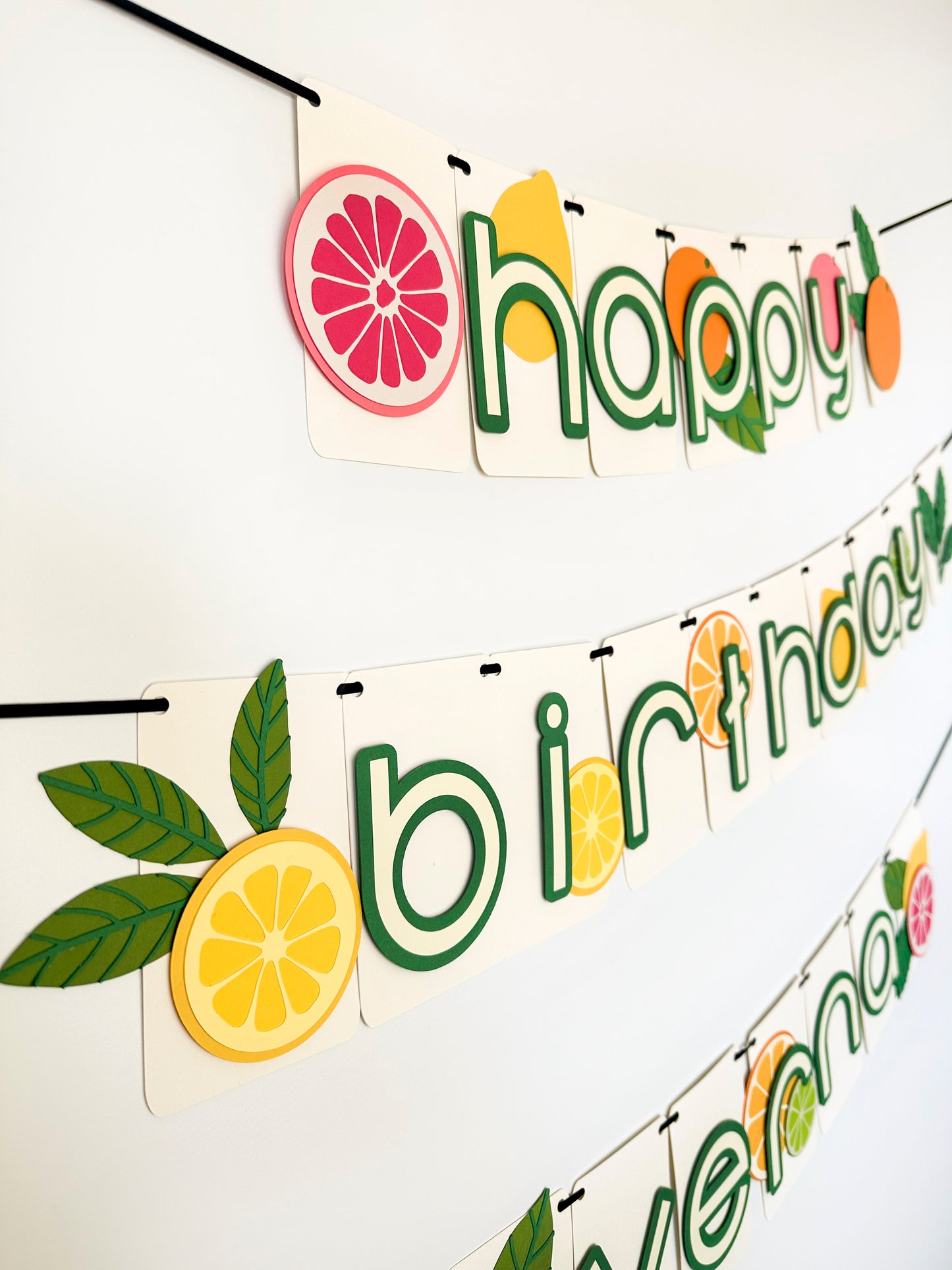 Citrus Party Banner| Lemon Banner | Lemon Garland | Summer Party | Party Decorations