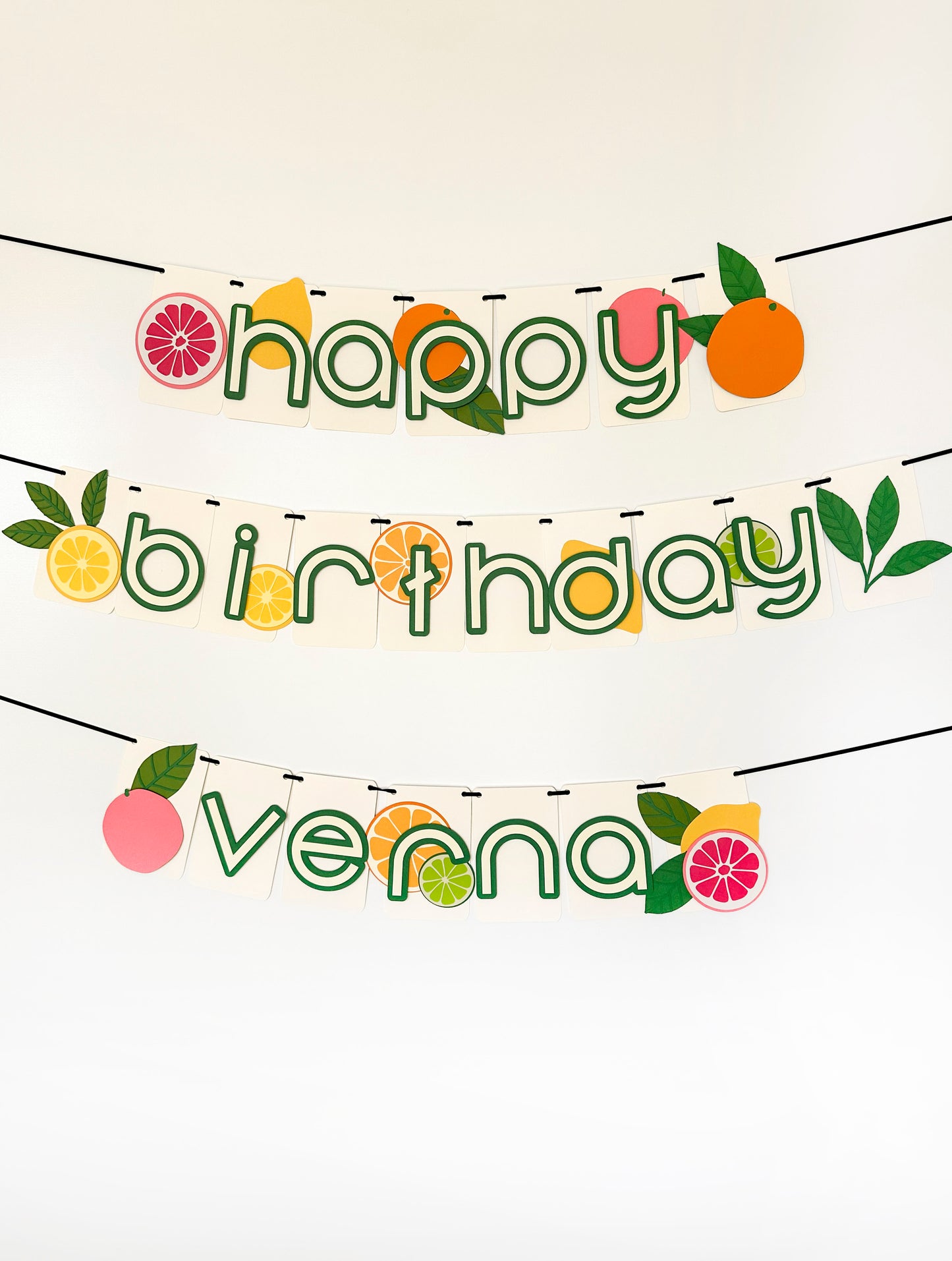 Citrus Party Banner| Lemon Banner | Lemon Garland | Summer Party | Party Decorations