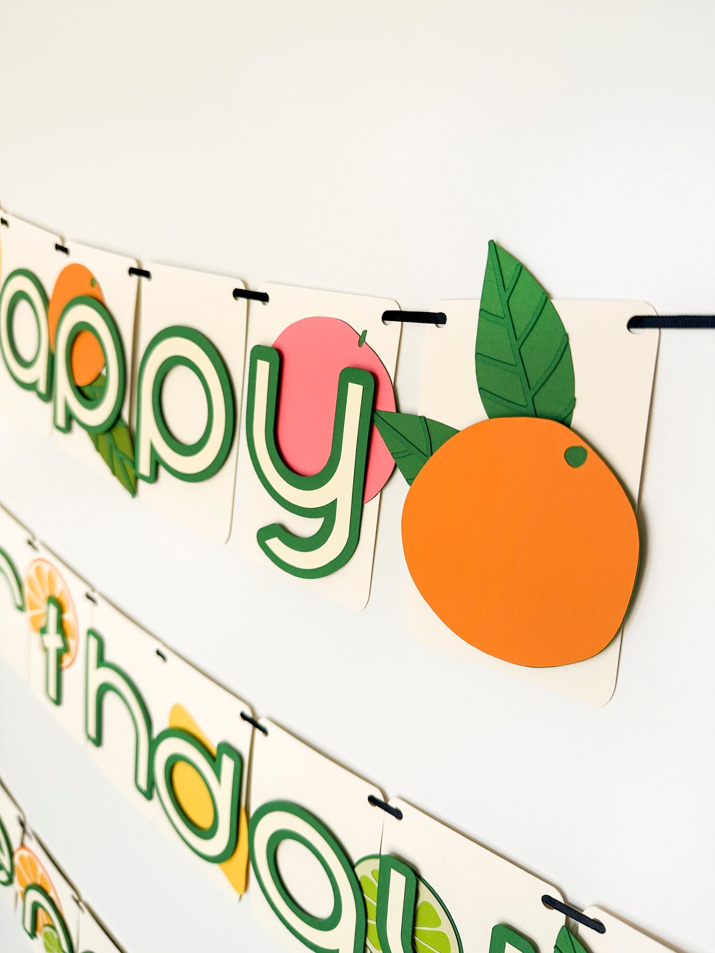 Citrus Party Banner| Lemon Banner | Lemon Garland | Summer Party | Party Decorations