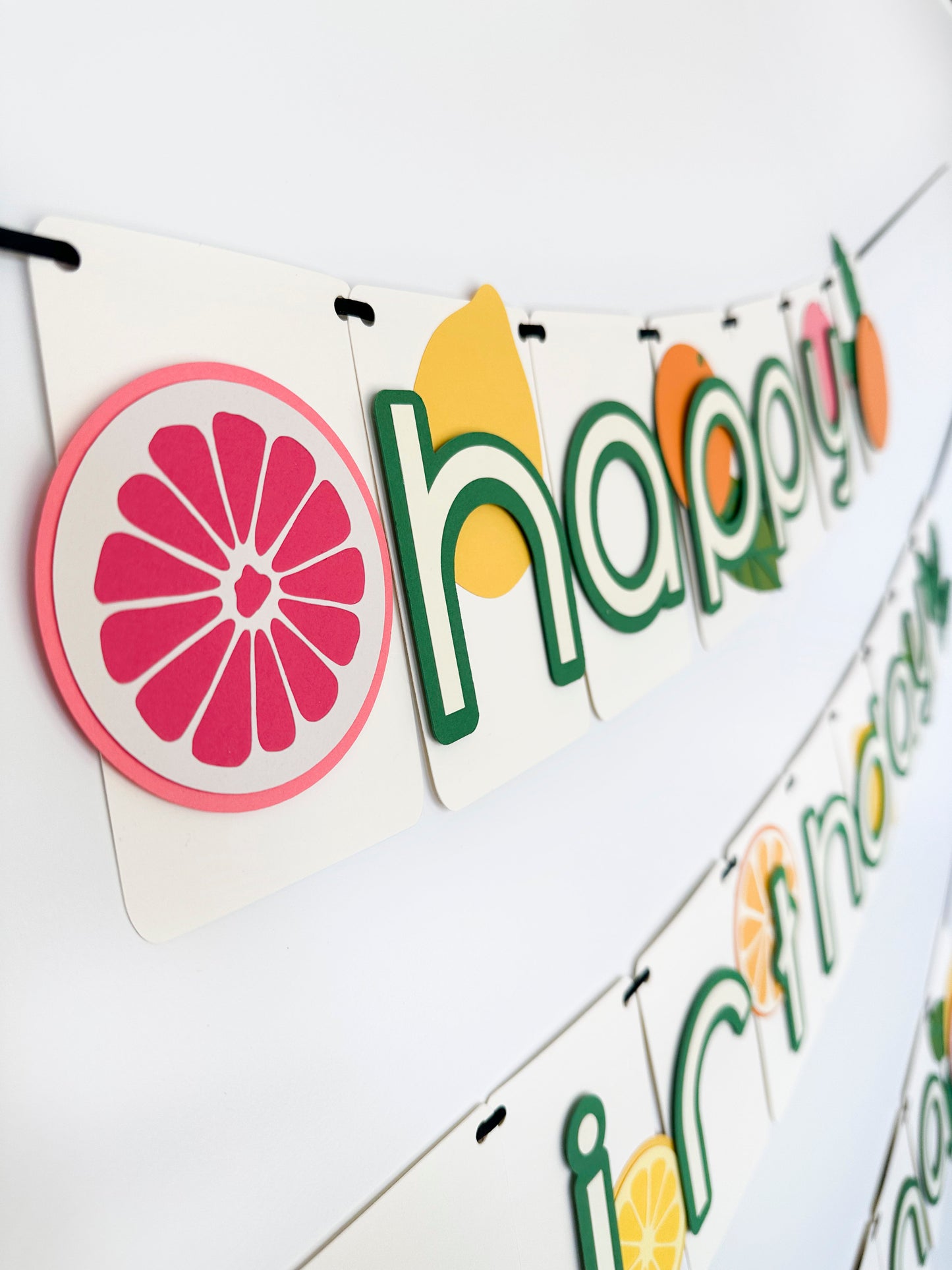 Citrus Party Banner| Lemon Banner | Lemon Garland | Summer Party | Party Decorations