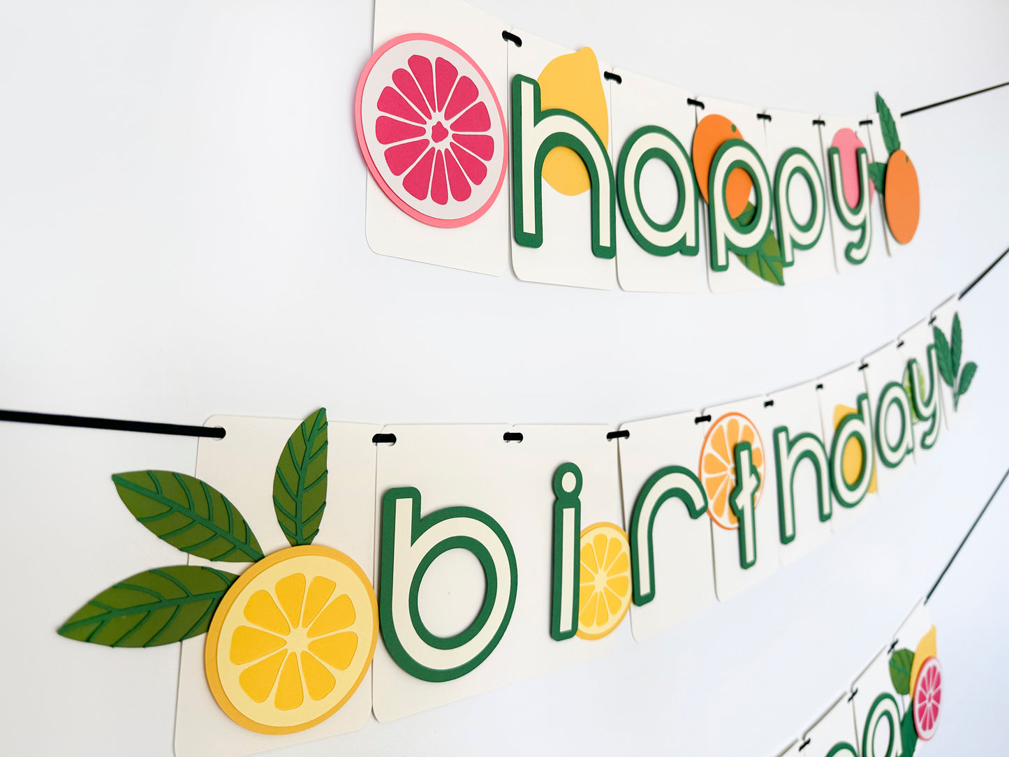 Citrus Party Banner| Lemon Banner | Lemon Garland | Summer Party | Party Decorations