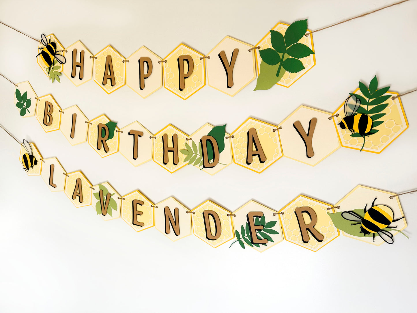 Bee Party Banner | Honeycomb Banner | Bee Garland | Bee Banner| Bee Party| Bee Decorations