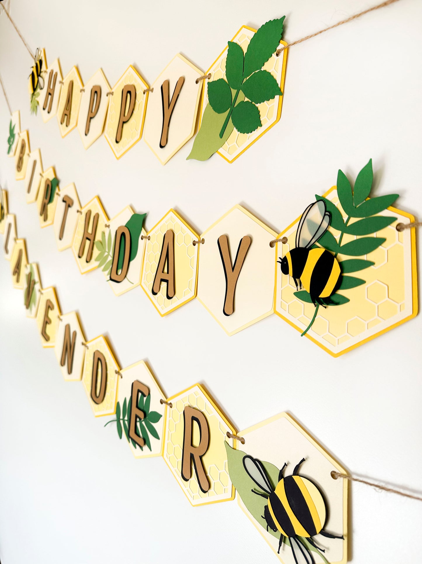 Bee Party Banner | Honeycomb Banner | Bee Garland | Bee Banner| Bee Party| Bee Decorations