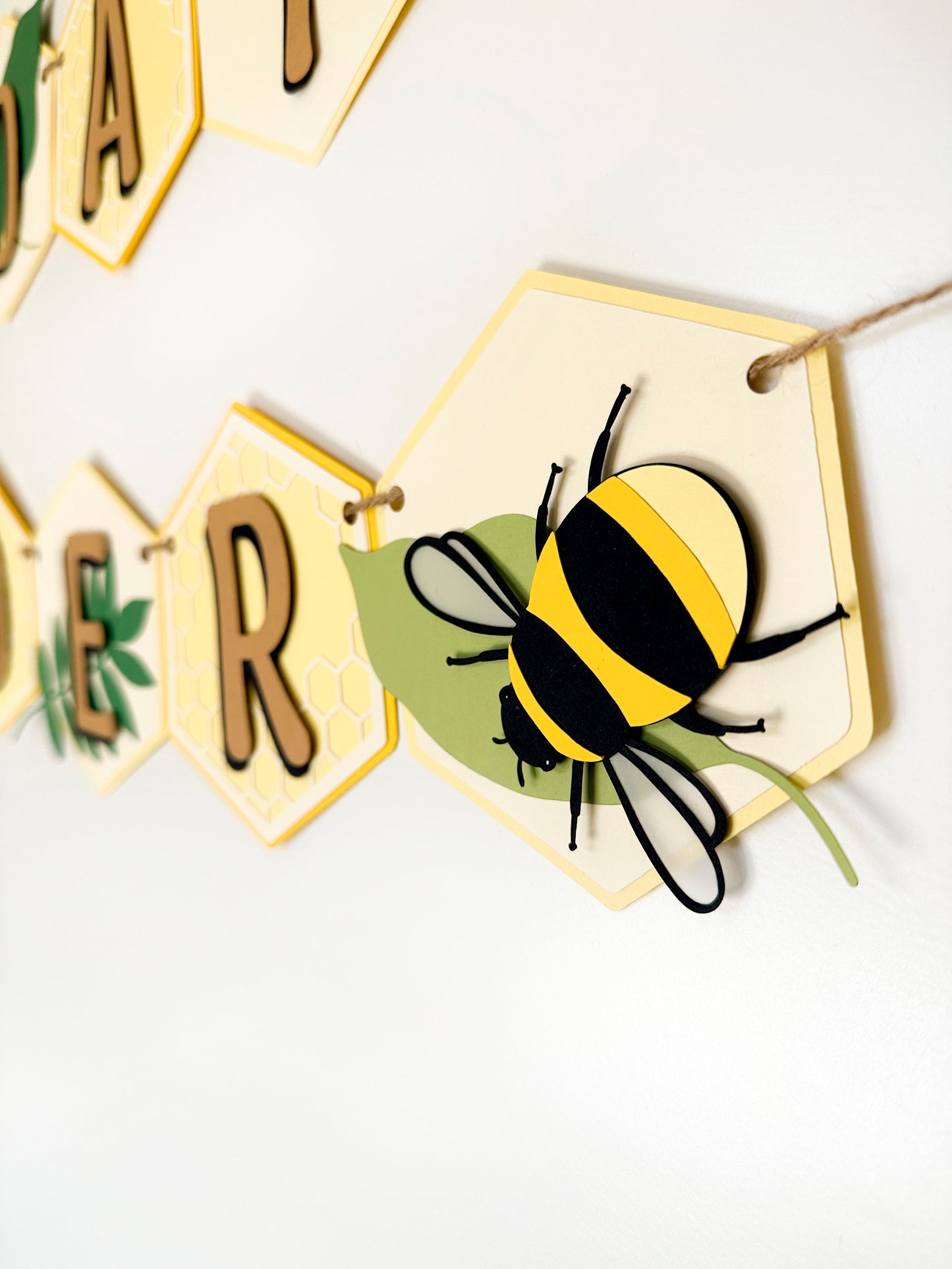 Bee Party Banner | Honeycomb Banner | Bee Garland | Bee Banner| Bee Party| Bee Decorations