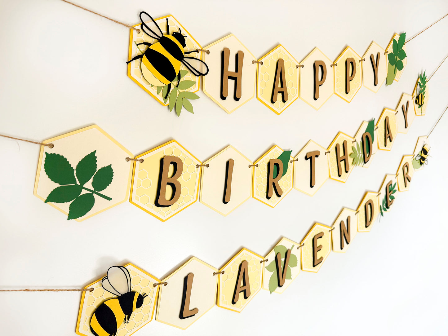 Bee Party Banner | Honeycomb Banner | Bee Garland | Bee Banner| Bee Party| Bee Decorations