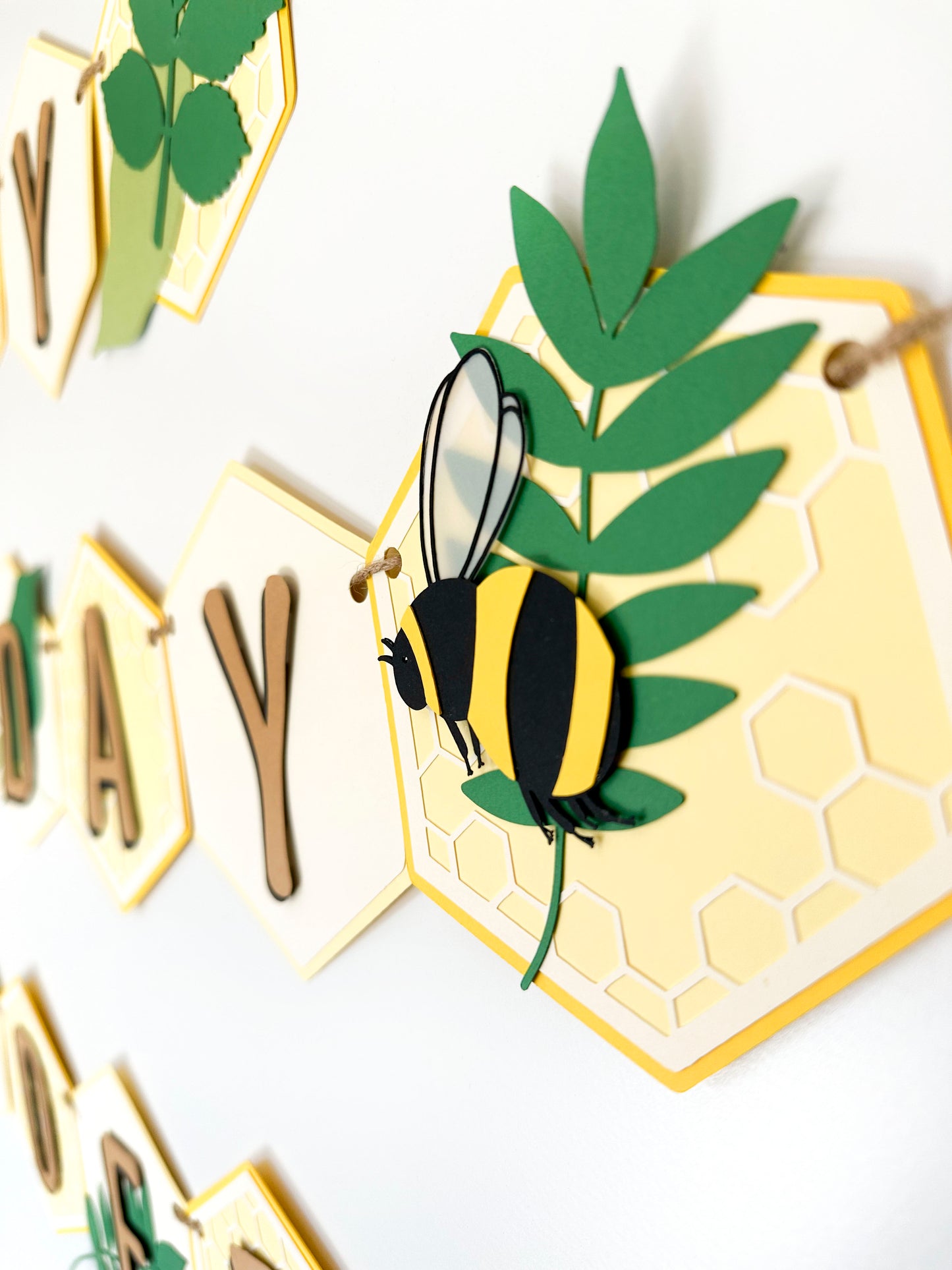 Bee Party Banner | Honeycomb Banner | Bee Garland | Bee Banner| Bee Party| Bee Decorations