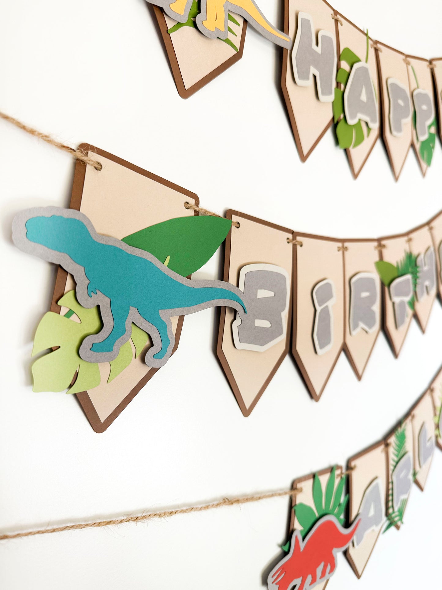 Dinosaur Banner | Dinosaur Birthday | Dinosaur Decorations | Prehistoric Garland