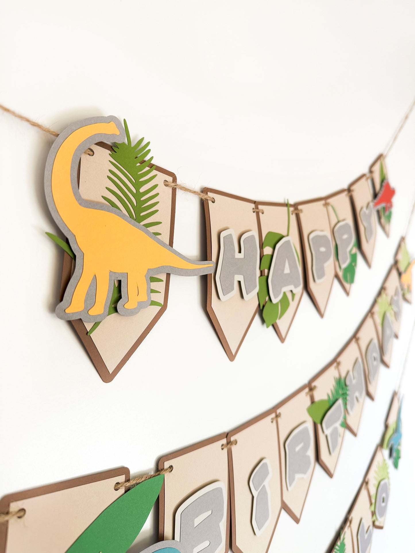 Dinosaur Banner | Dinosaur Birthday | Dinosaur Decorations | Prehistoric Garland