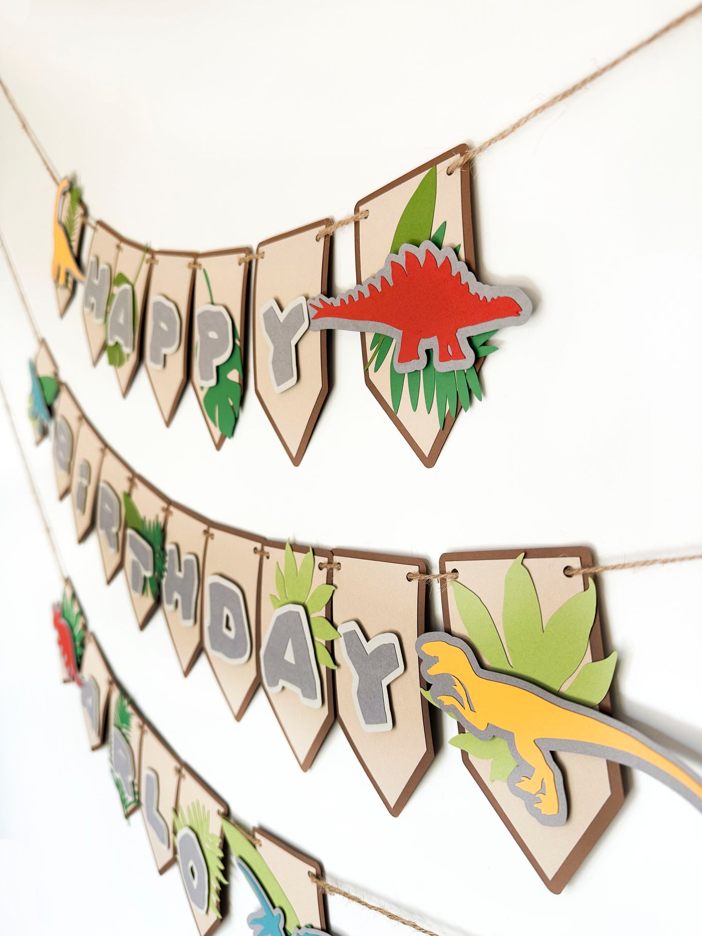 Dinosaur Banner | Dinosaur Birthday | Dinosaur Decorations | Prehistoric Garland