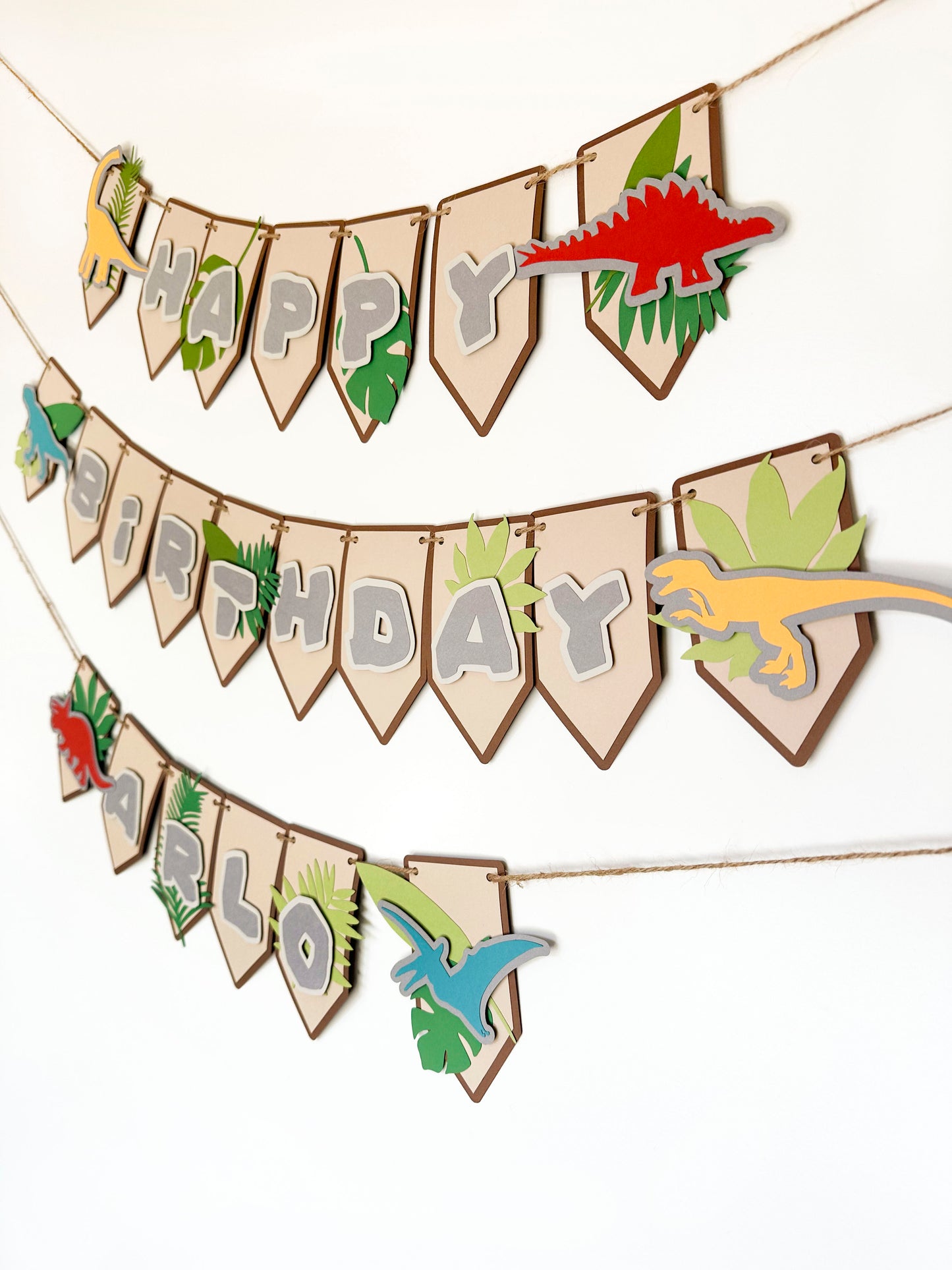 Dinosaur Banner | Dinosaur Birthday | Dinosaur Decorations | Prehistoric Garland