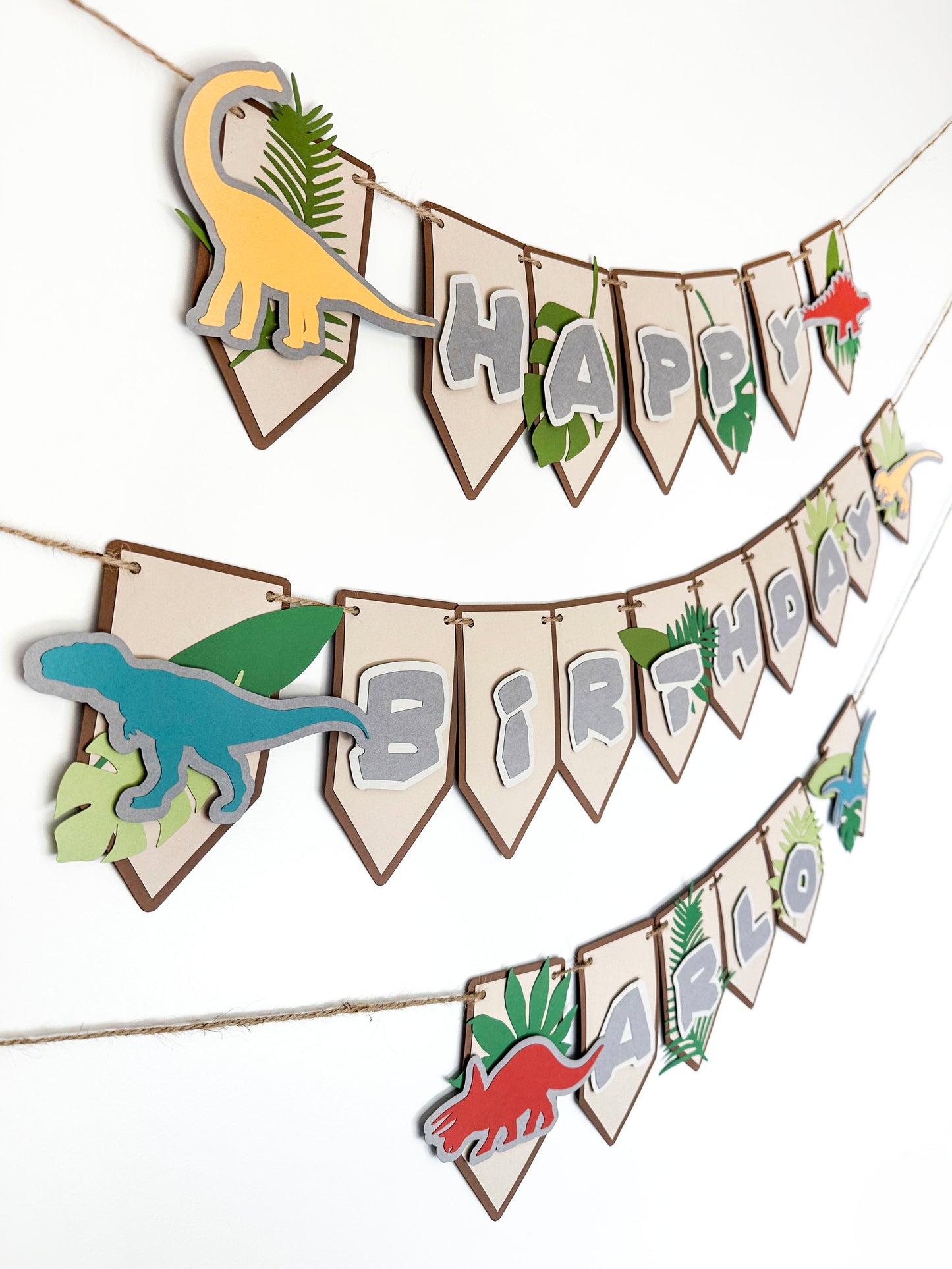 Dinosaur Banner | Dinosaur Birthday | Dinosaur Decorations | Prehistoric Garland