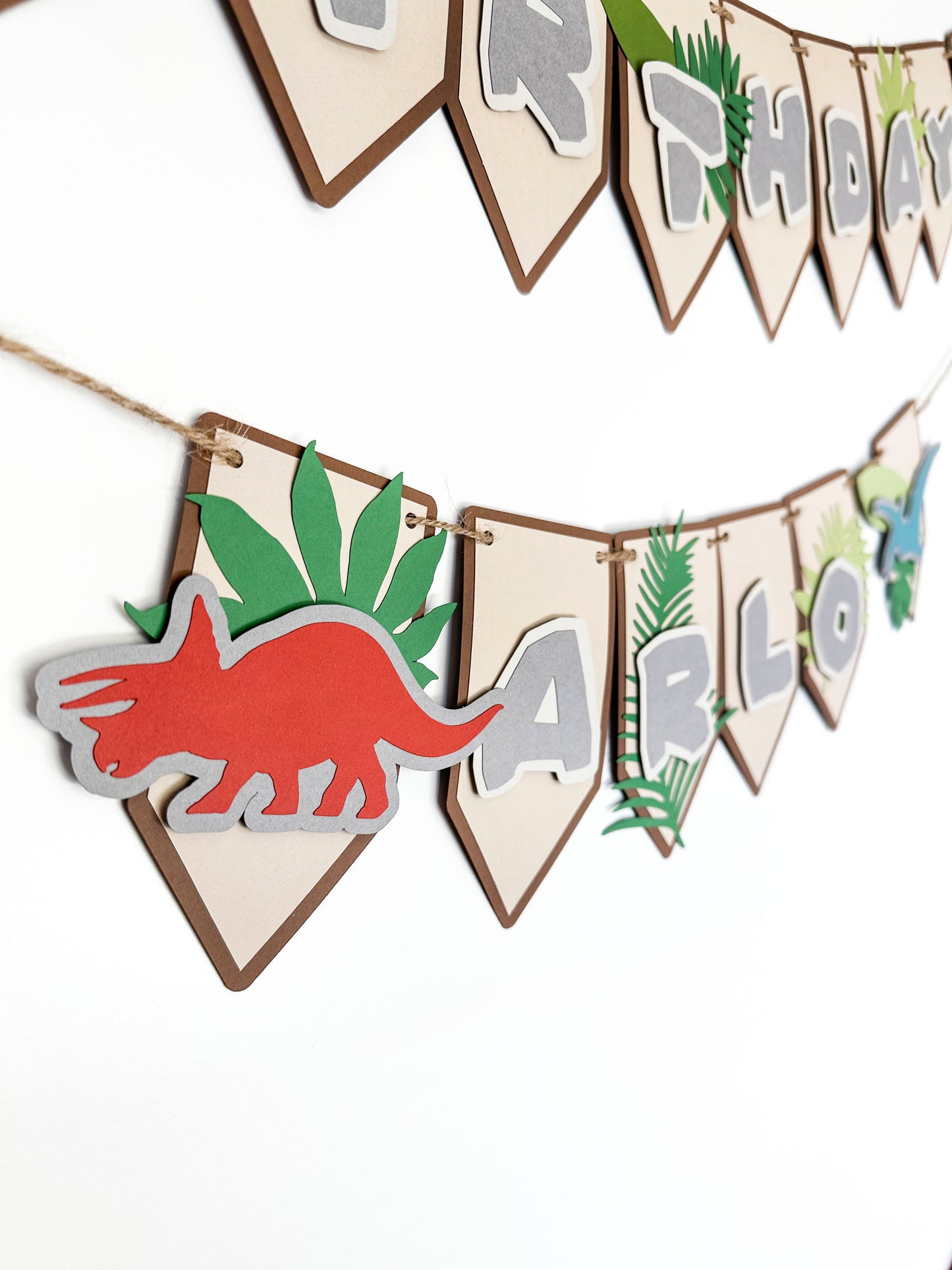 Dinosaur Banner | Dinosaur Birthday | Dinosaur Decorations | Prehistoric Garland