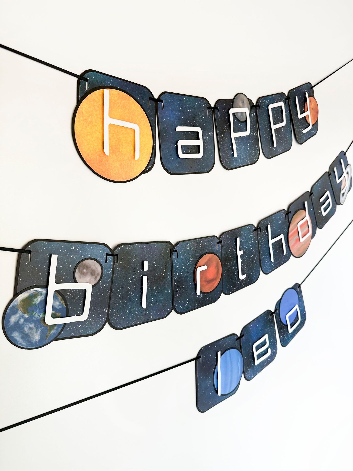 Space Party Banner | Planets Banner | Space Garland | Cosmos | Galaxy Party