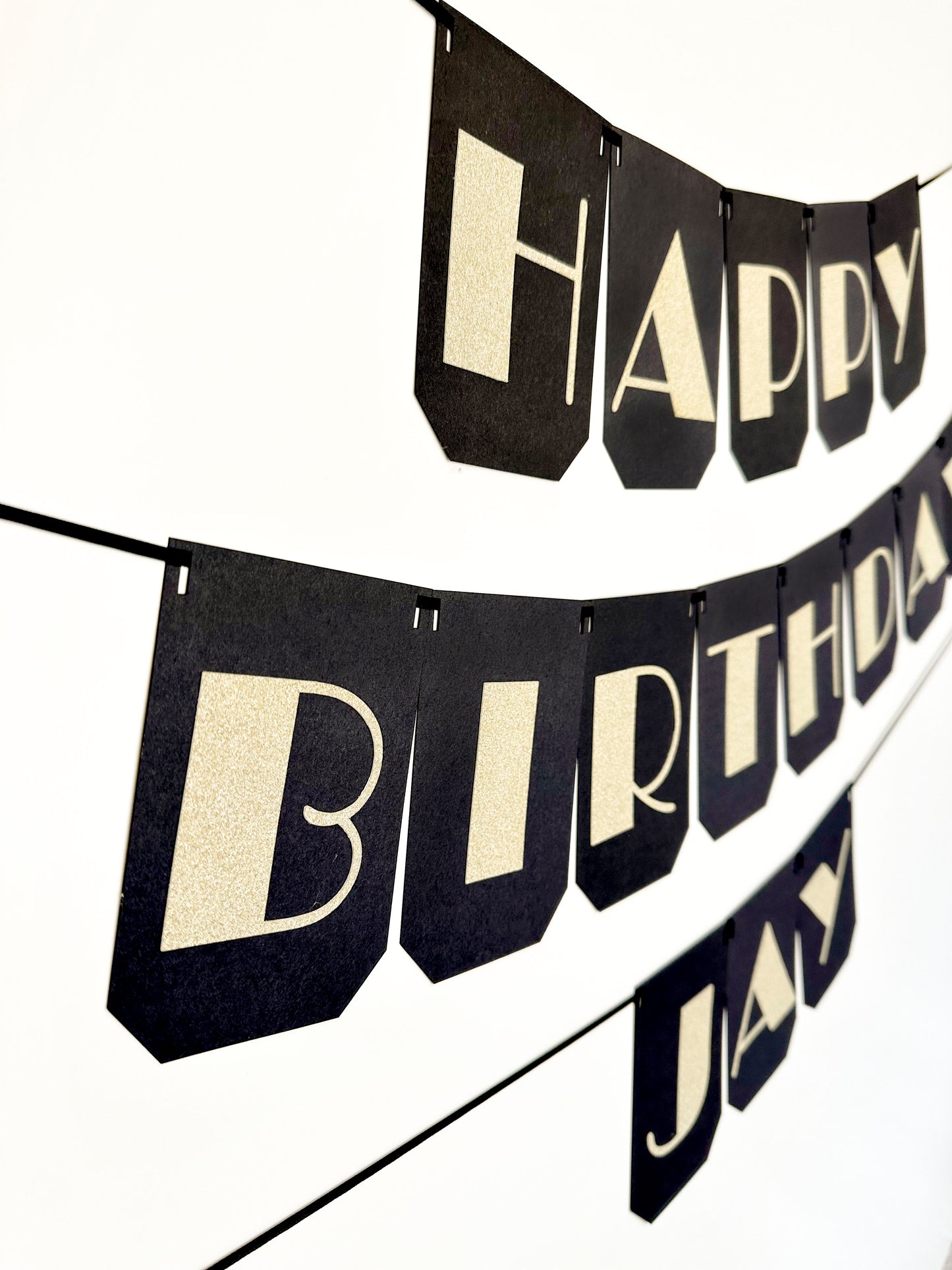 Broadway Party Banner | Gatsby Party | Elegant Birthday | Elegant Party Decorations | Gold Party