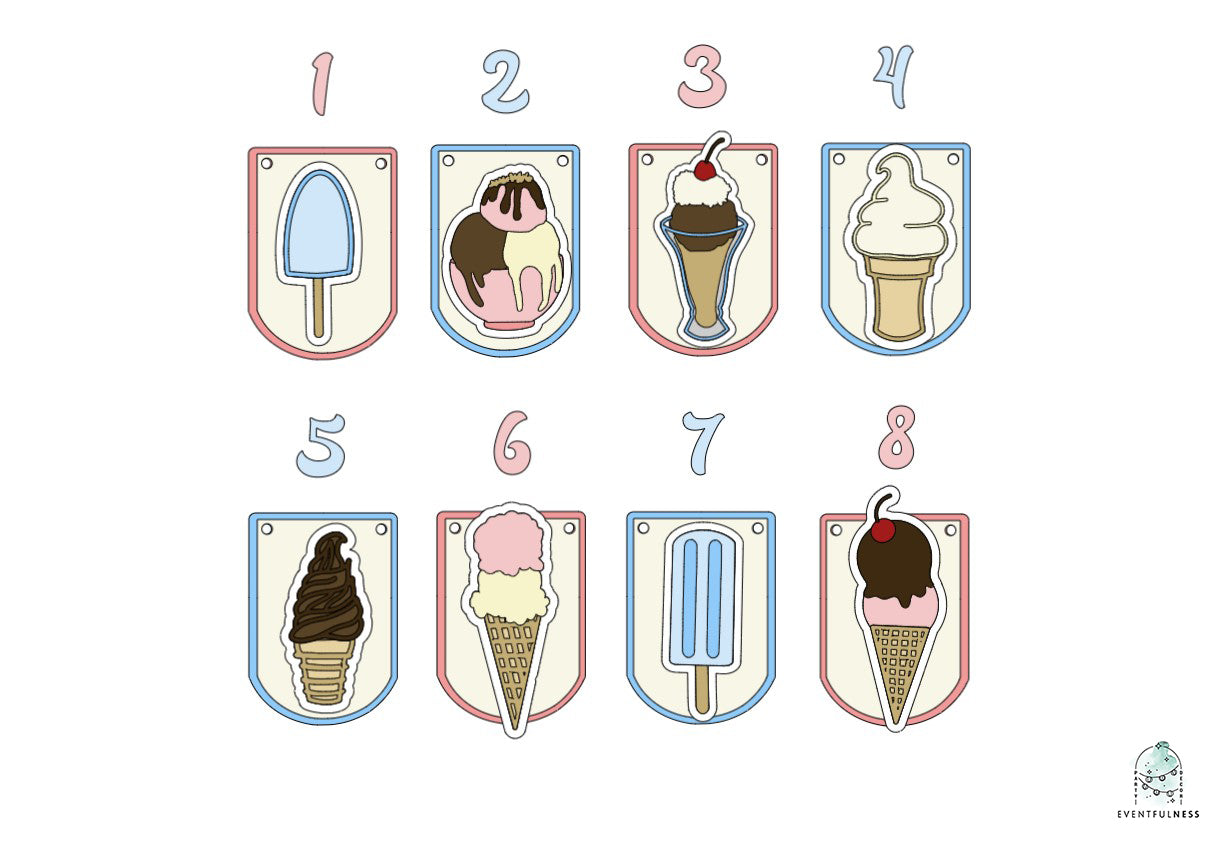 Ice Cream Party Banner | Ice Cream Party | Ice Cream Birthday | Ice Cream Garland