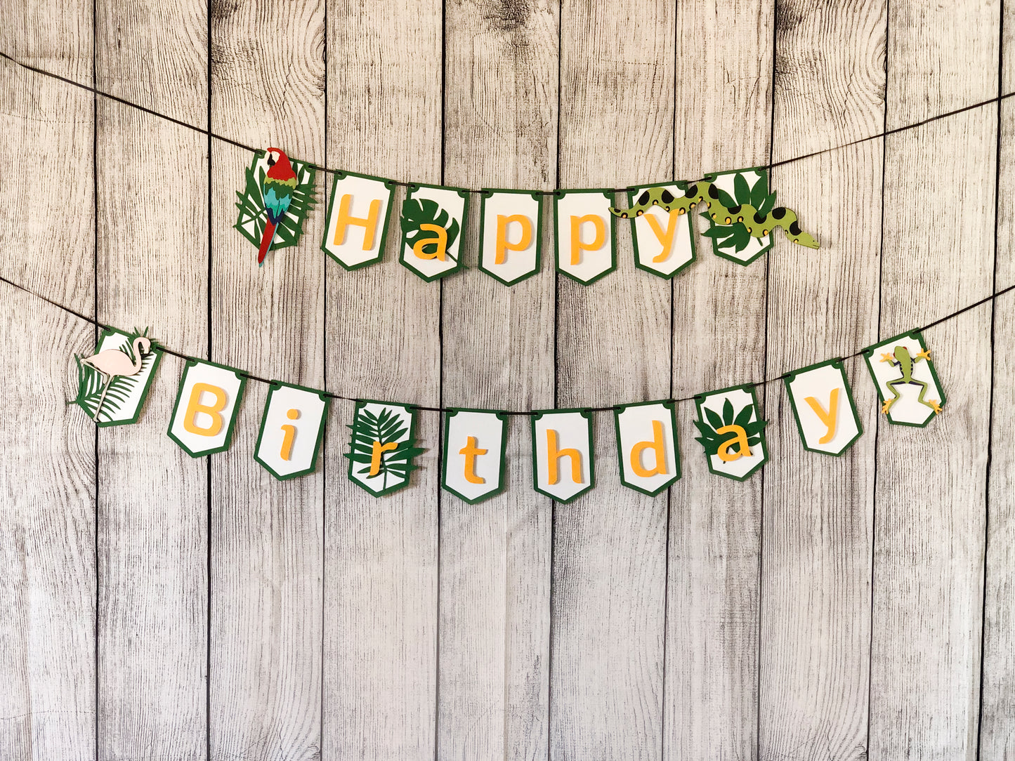 Jungle Rainforest Party Banner | Rainforest Banner | Jungle Banner | Luau | Tropical Garland