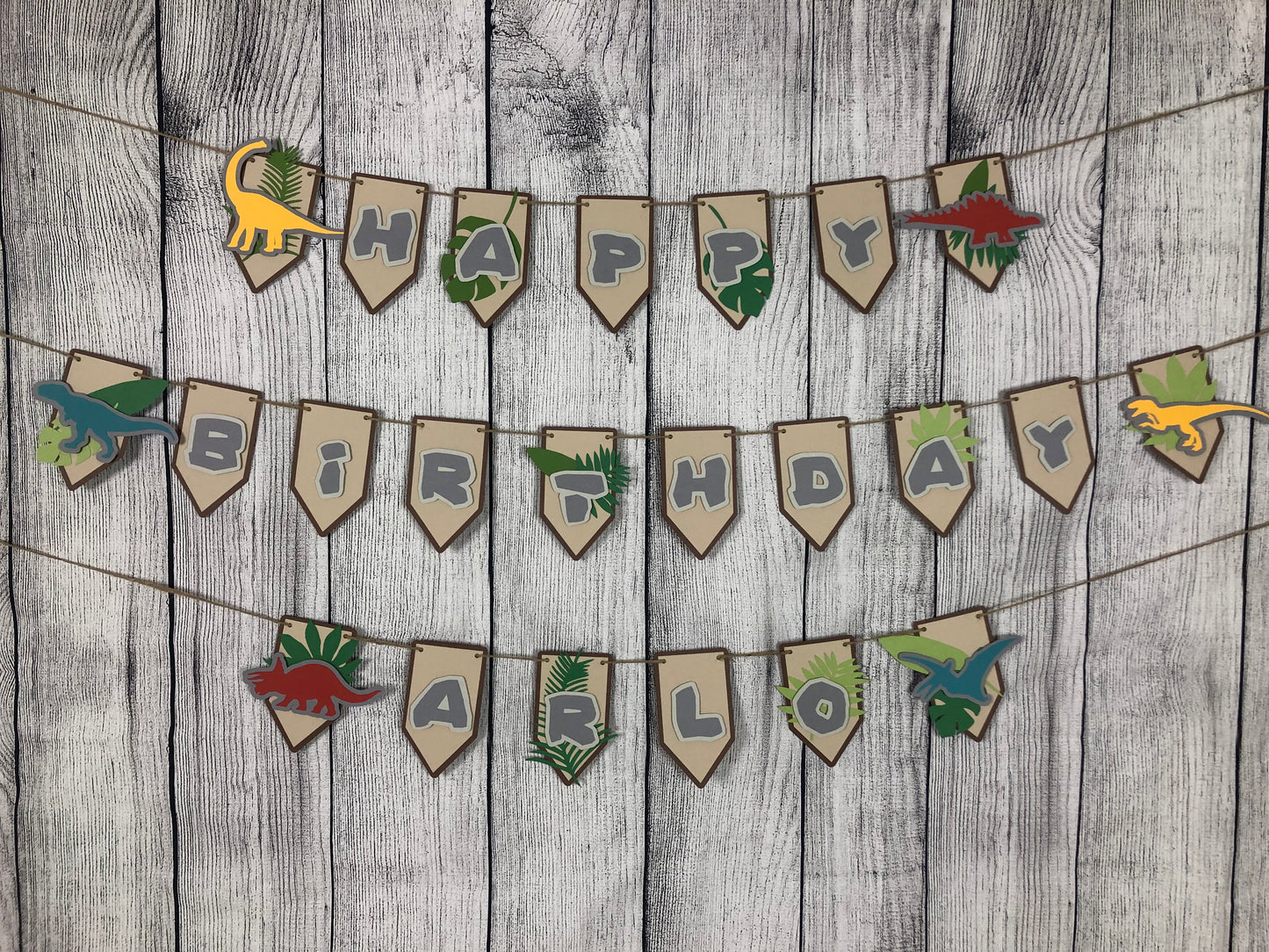 Dinosaur Banner | Dinosaur Birthday | Dinosaur Decorations | Prehistoric Garland